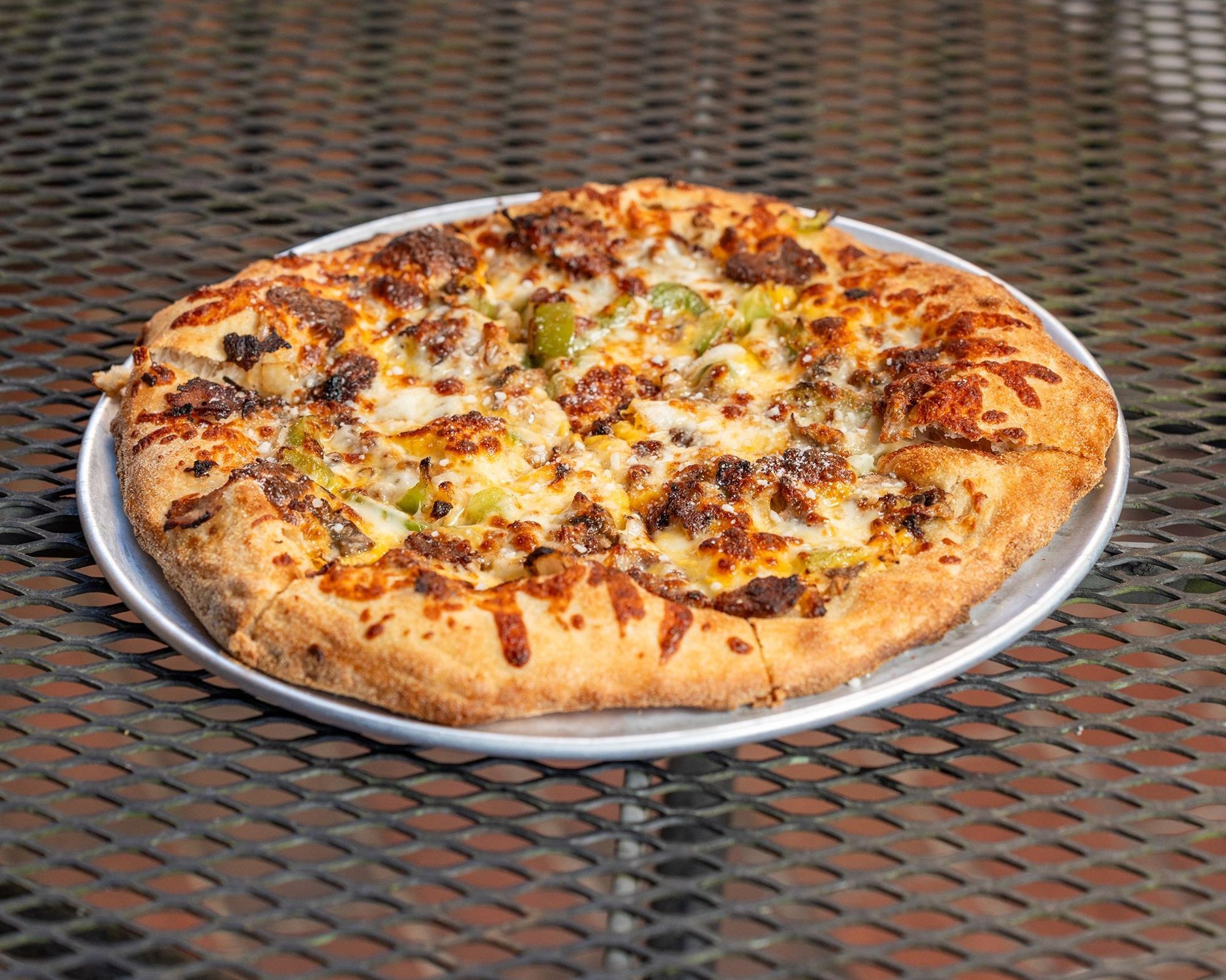 SM Philly Cheesesteak Pizza