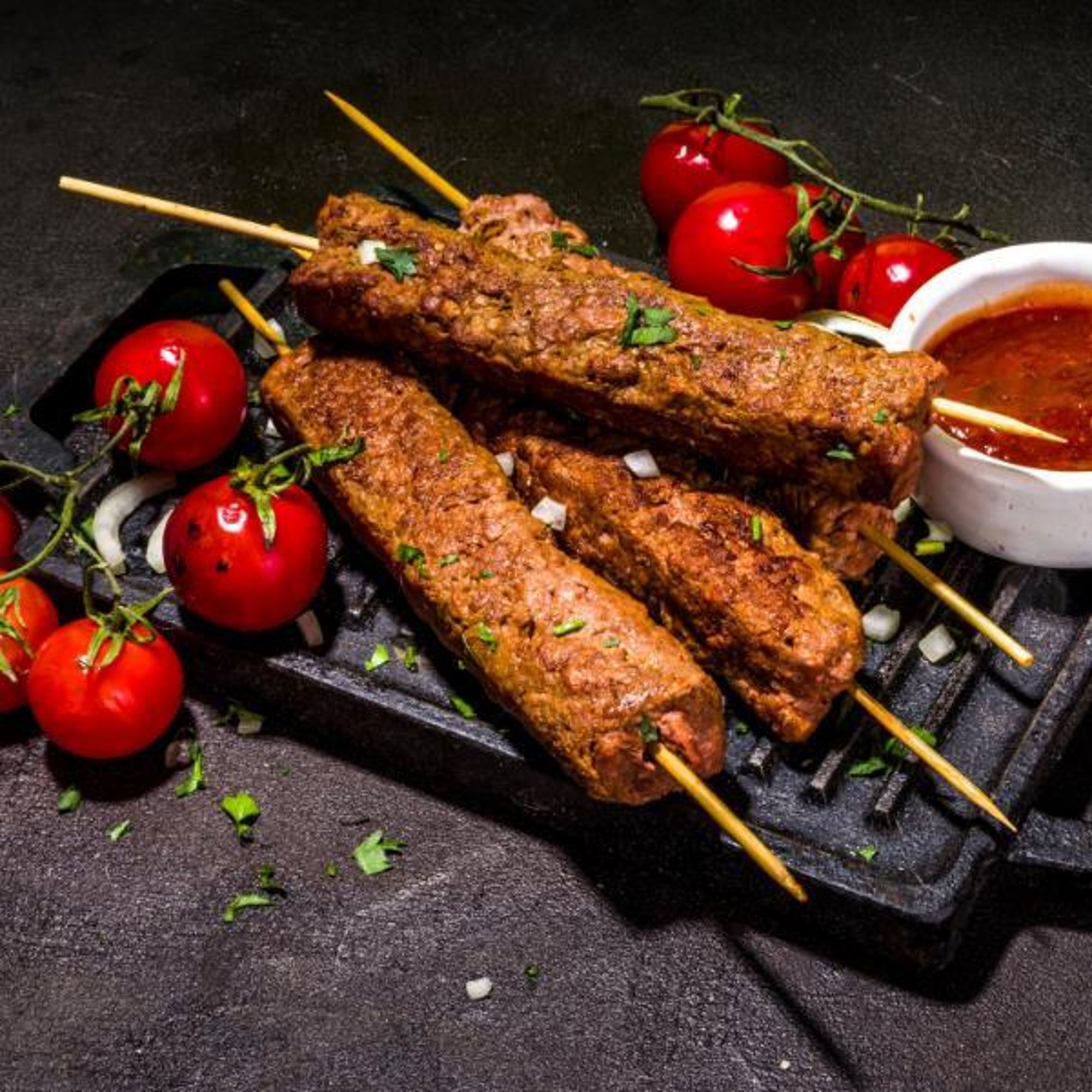 Jafrani Seekh Kabab (Lamb)