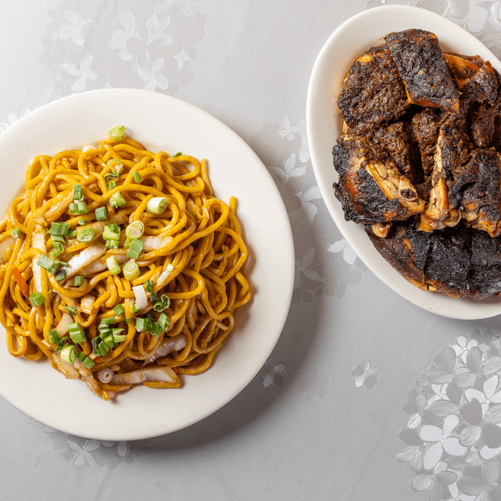 Jerk Chicken Lo Mein