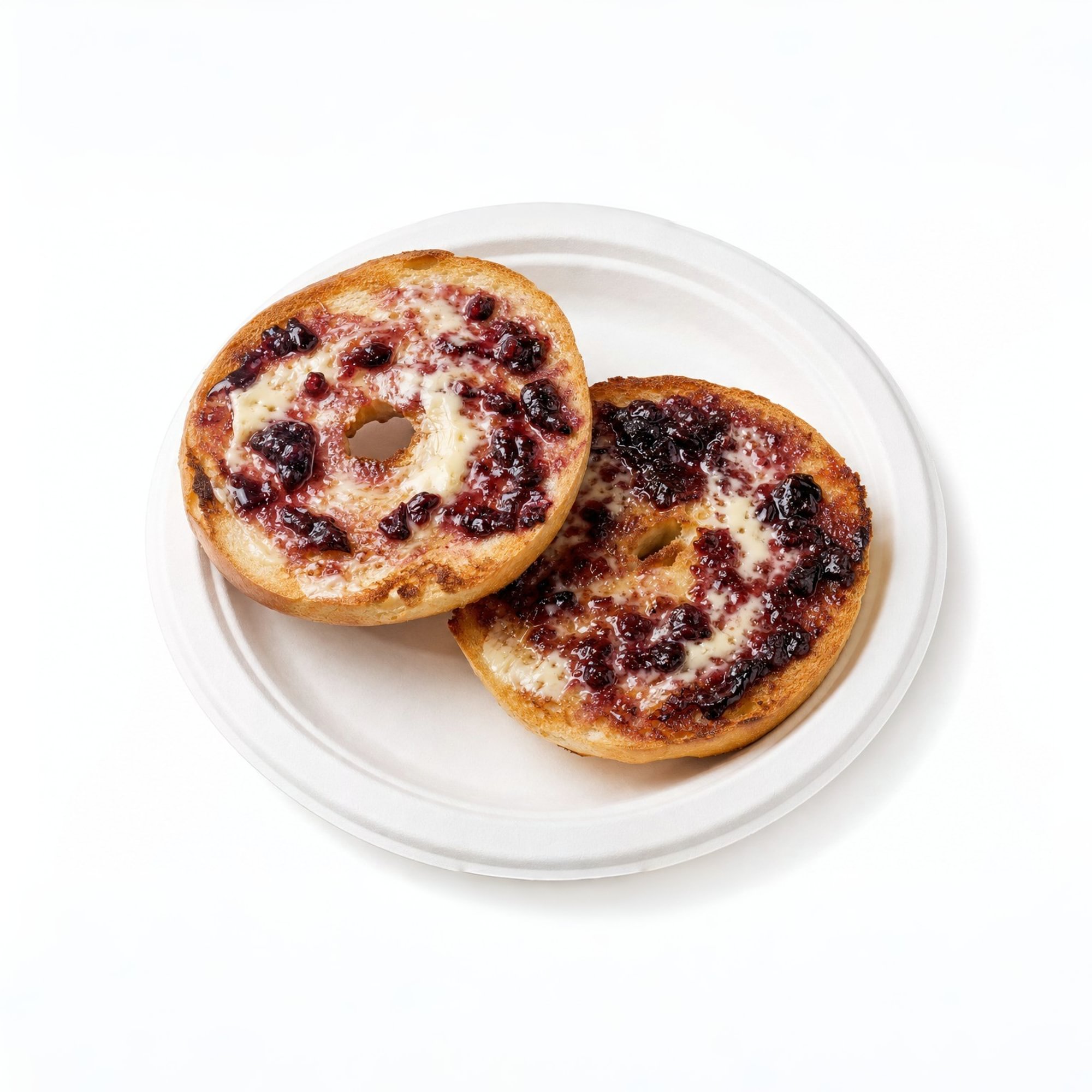 Bagel with Butter and Jelly
