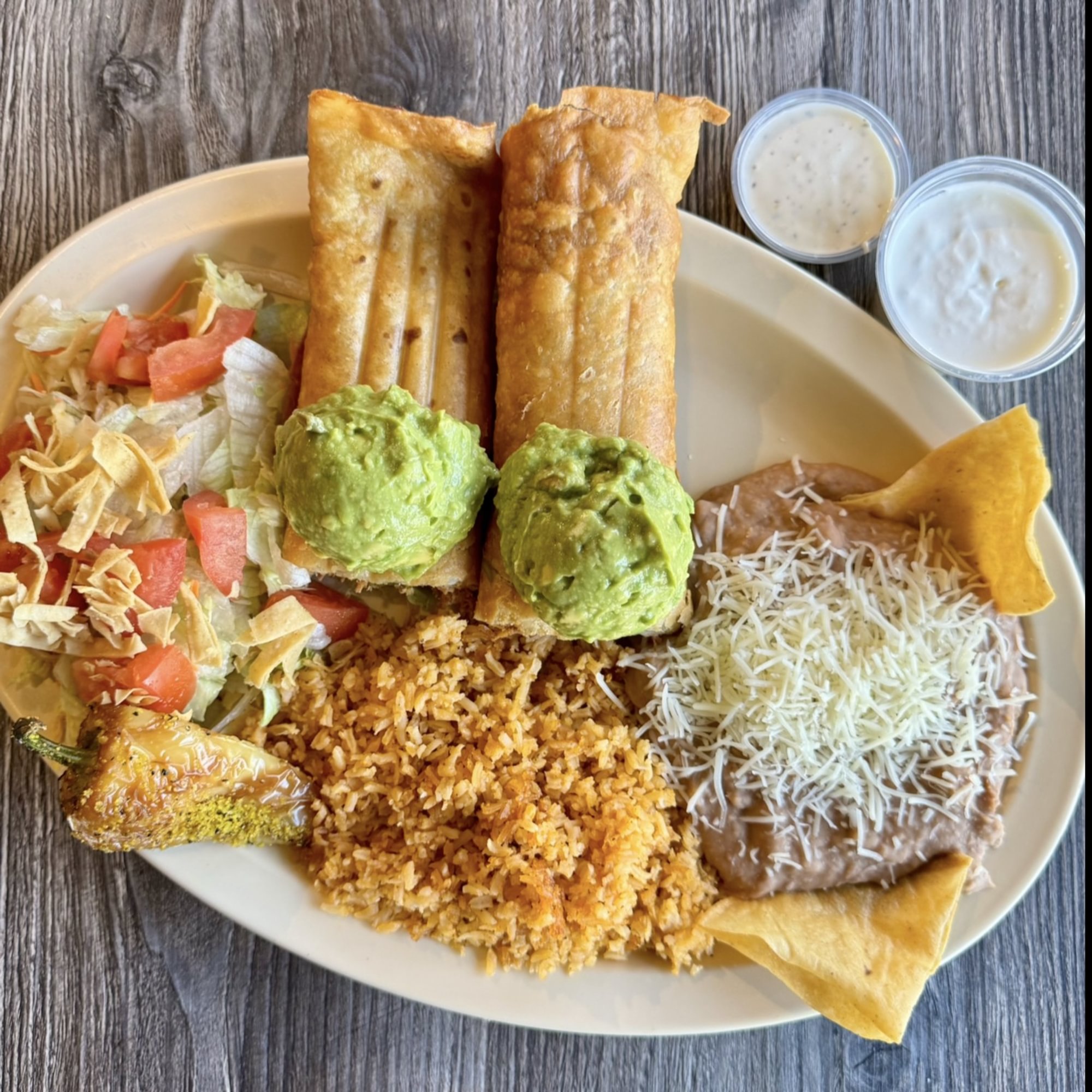 Beef Flauta Combo