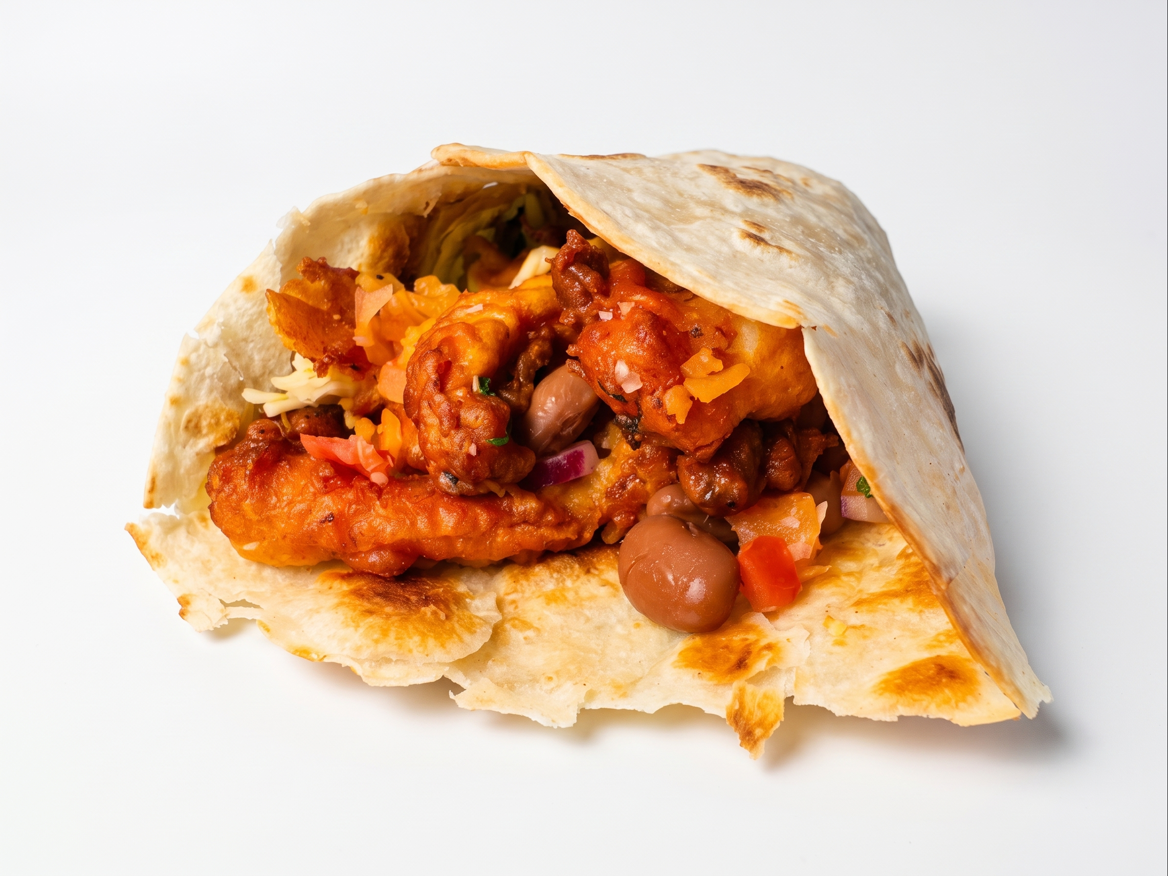 Fish Or Shrimp Burrito
