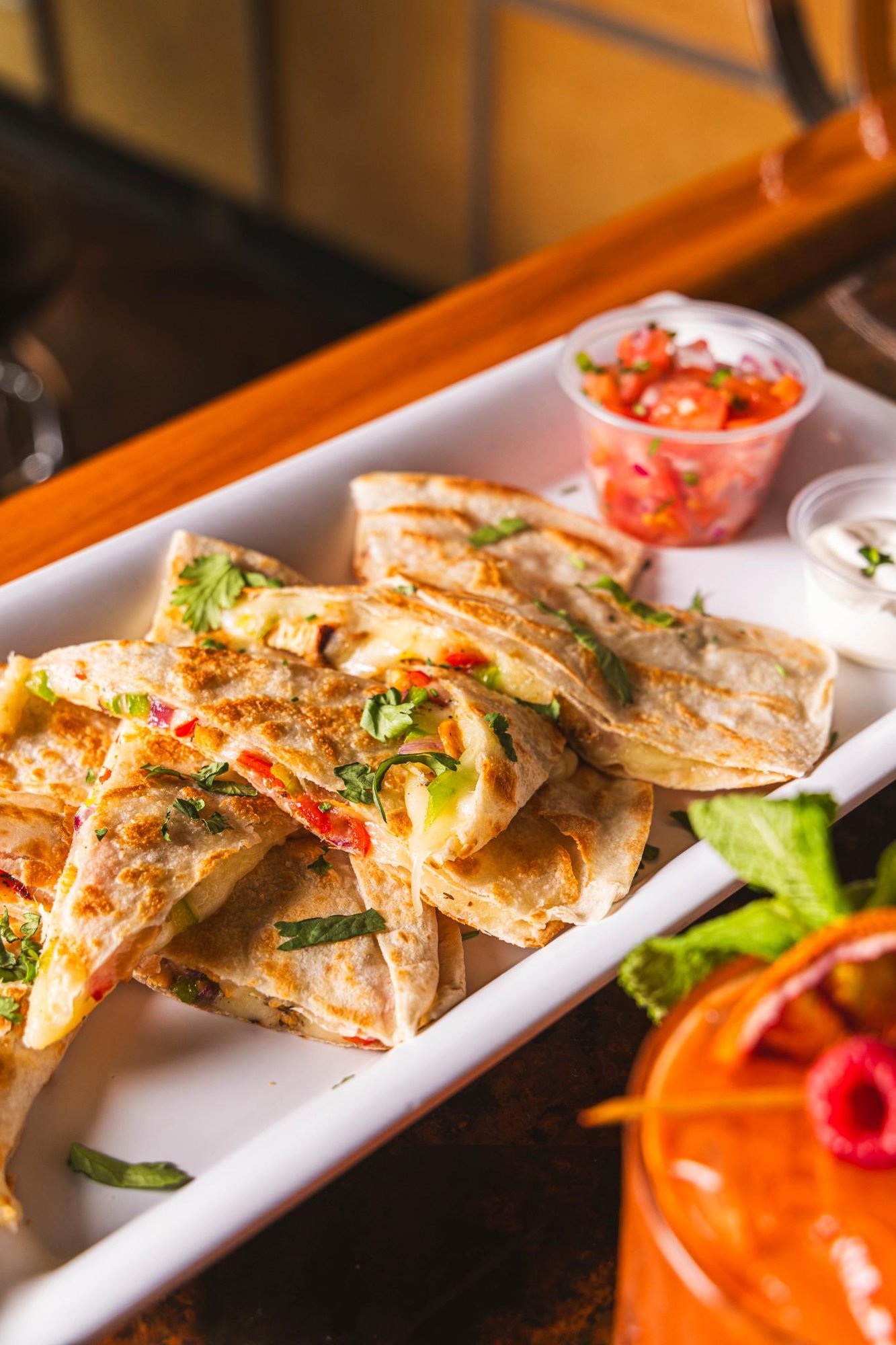 *FAJITA CHICKEN QUESADILLA