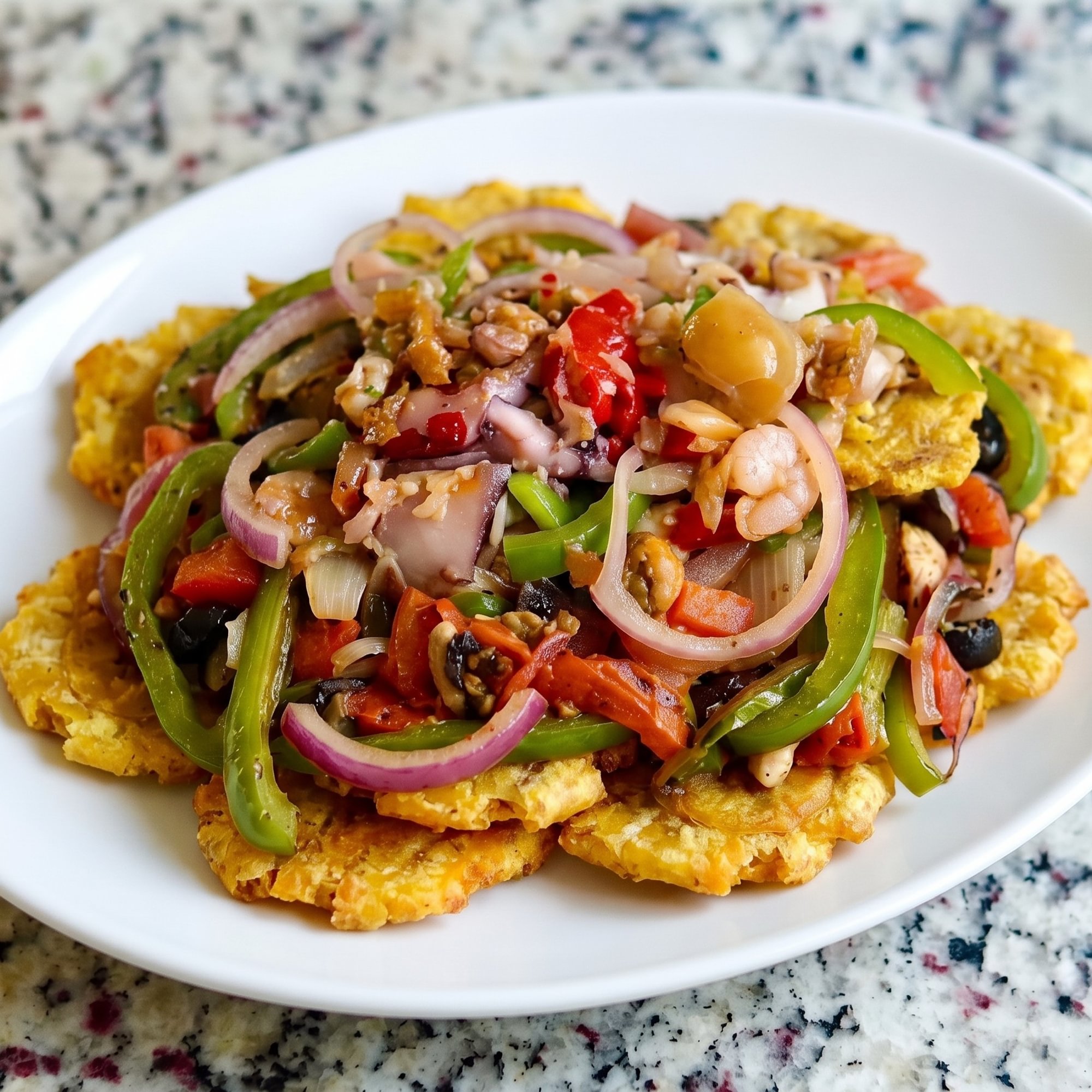 Seafood Tostones