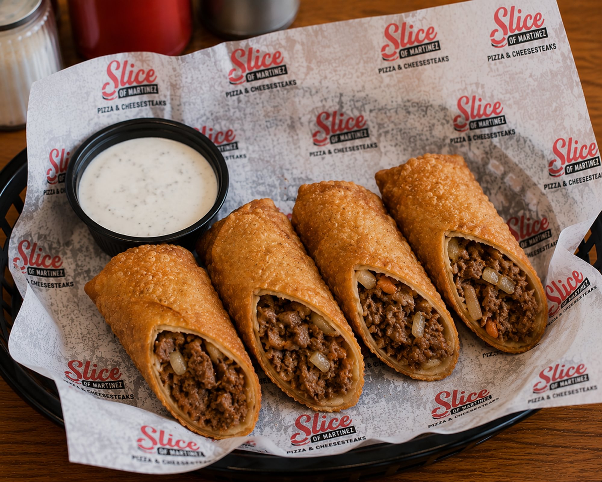 2 Cheesesteak Eggrolls