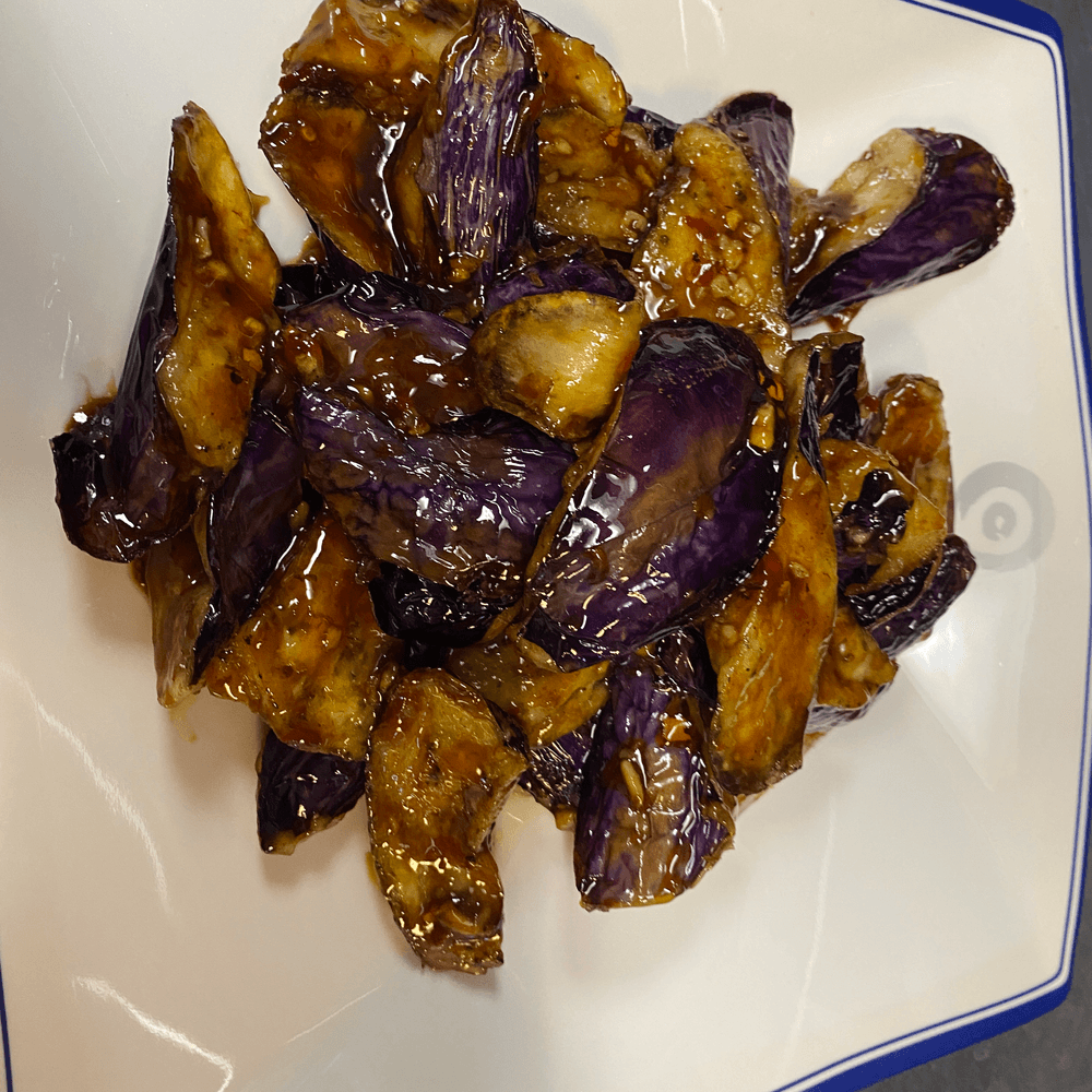 Baby Eggplant with Garlic Sauce