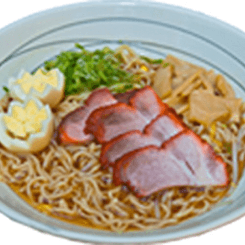 BBQ Pork Ramen Noodle Soup