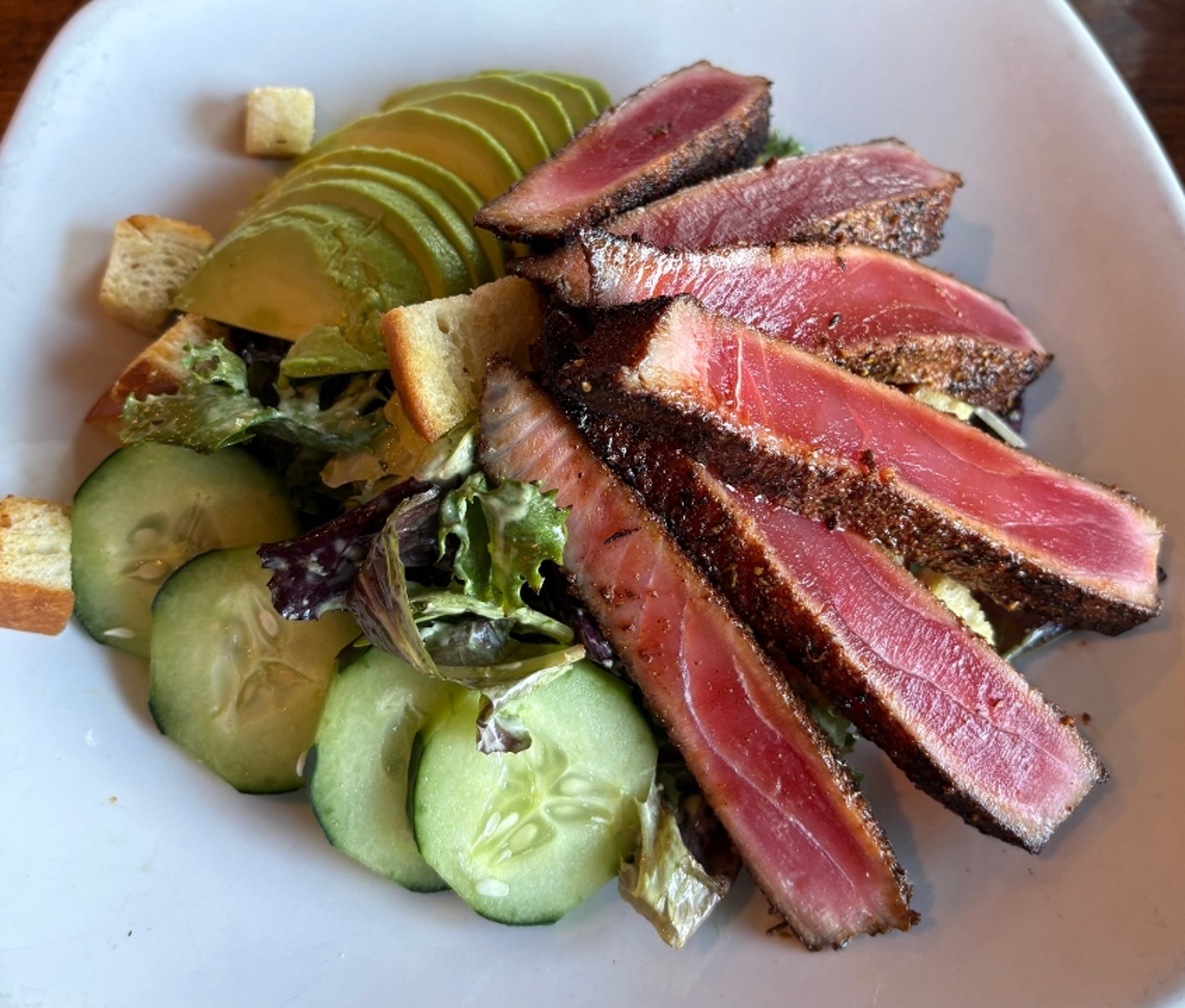 Jerk Seared Ahi Salad