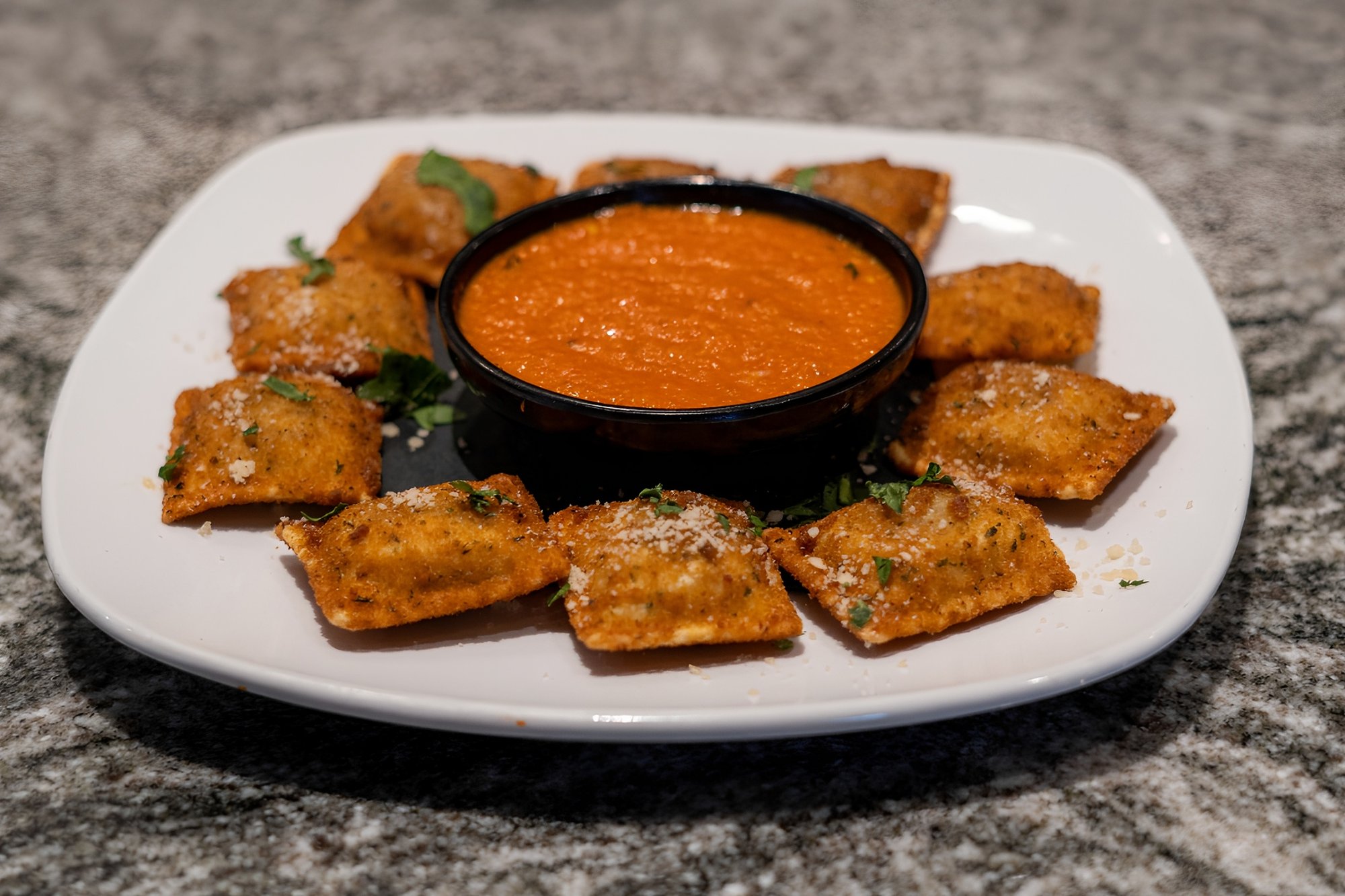 Crispy Beef Ravioli