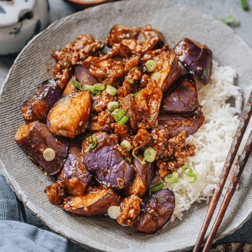 Eggplant with Tangy Sauce