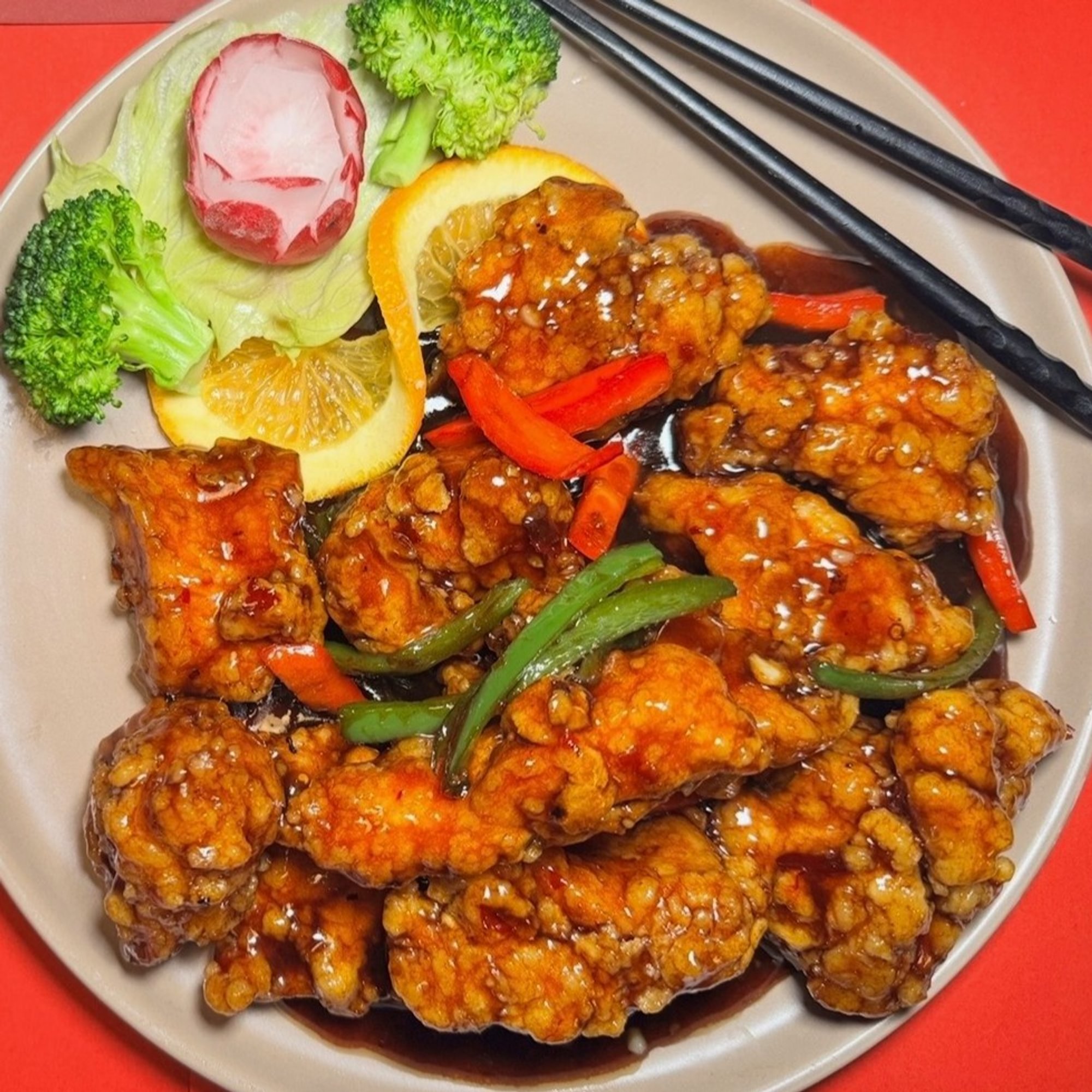 Jade Chicken with Garlic Sauce