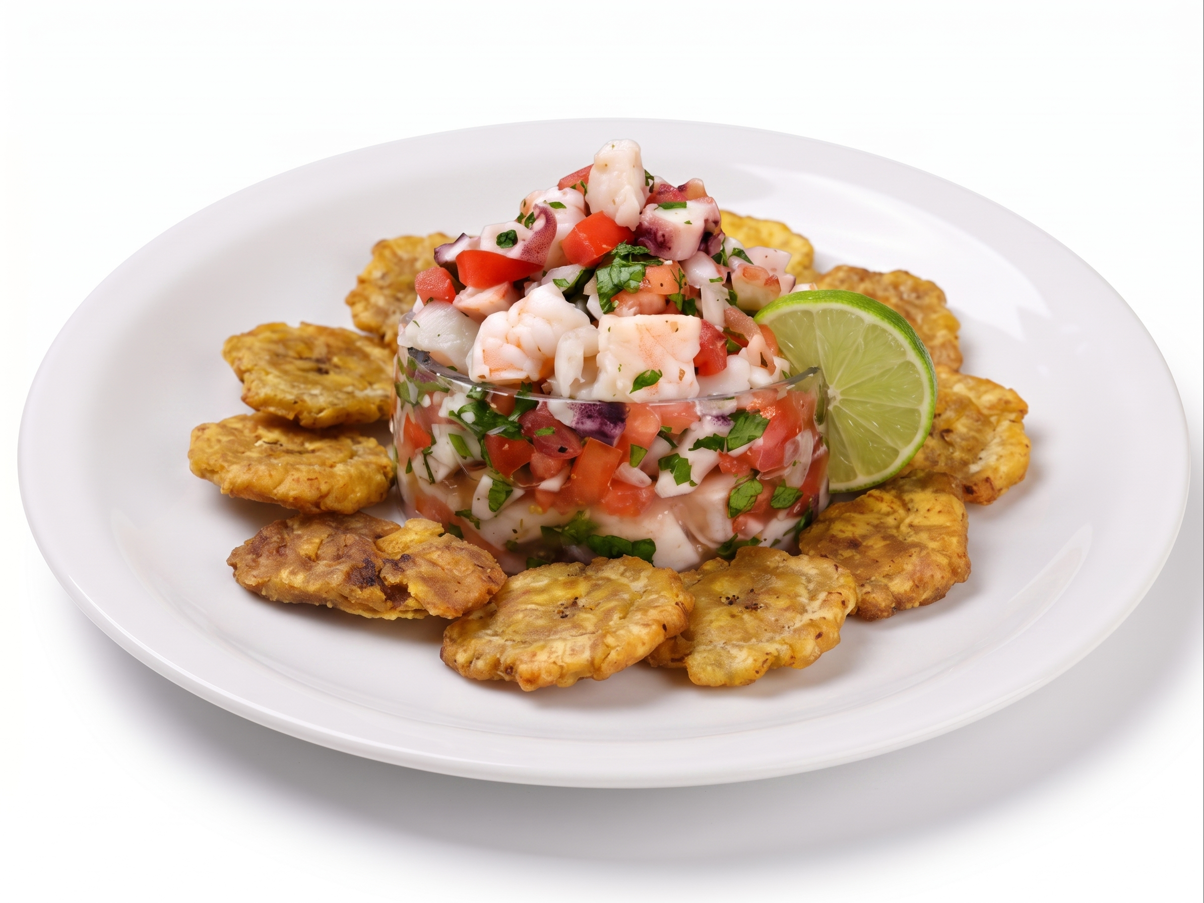 Ceviche with Plantain Chips