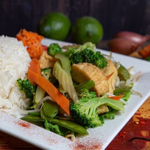 Vegetarian Rice Plate (Com Chay)