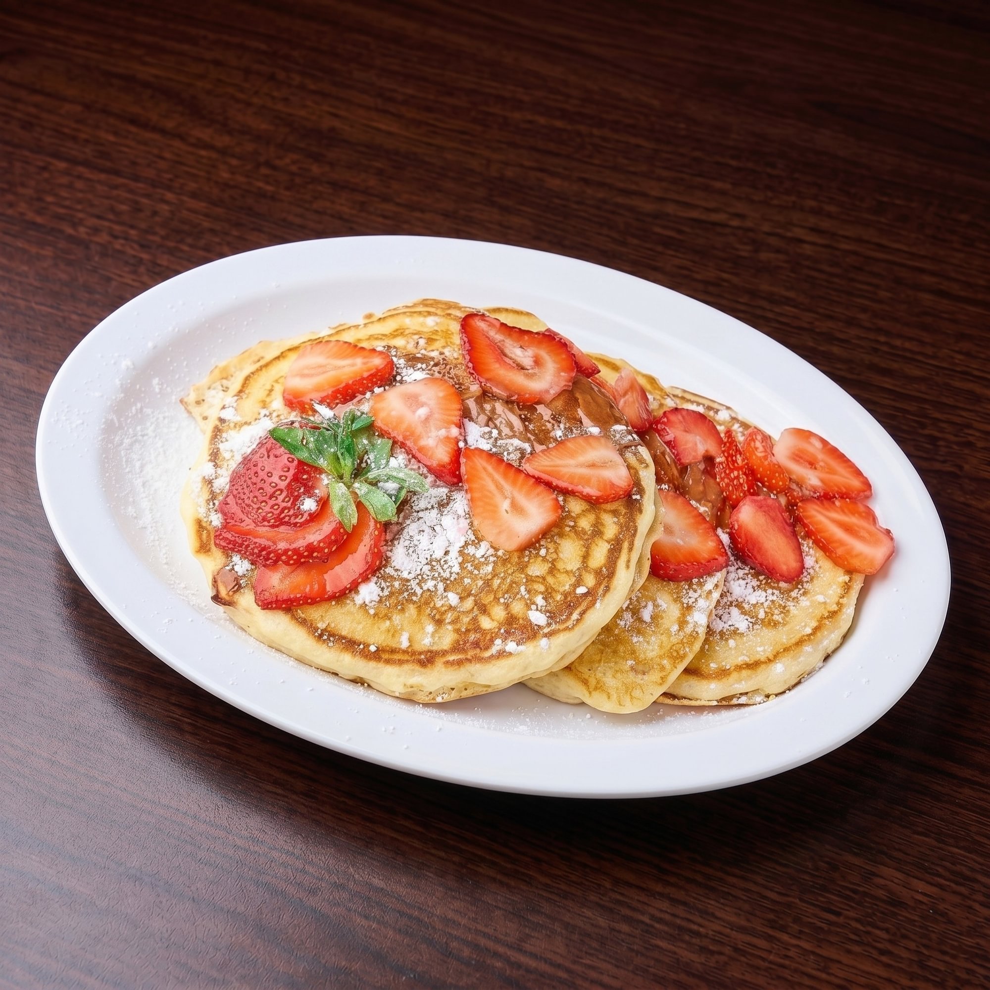 Nutella Strawberry Pancakes