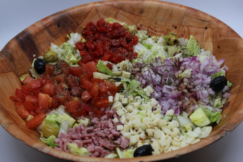 House Salad with Salami & Cheese