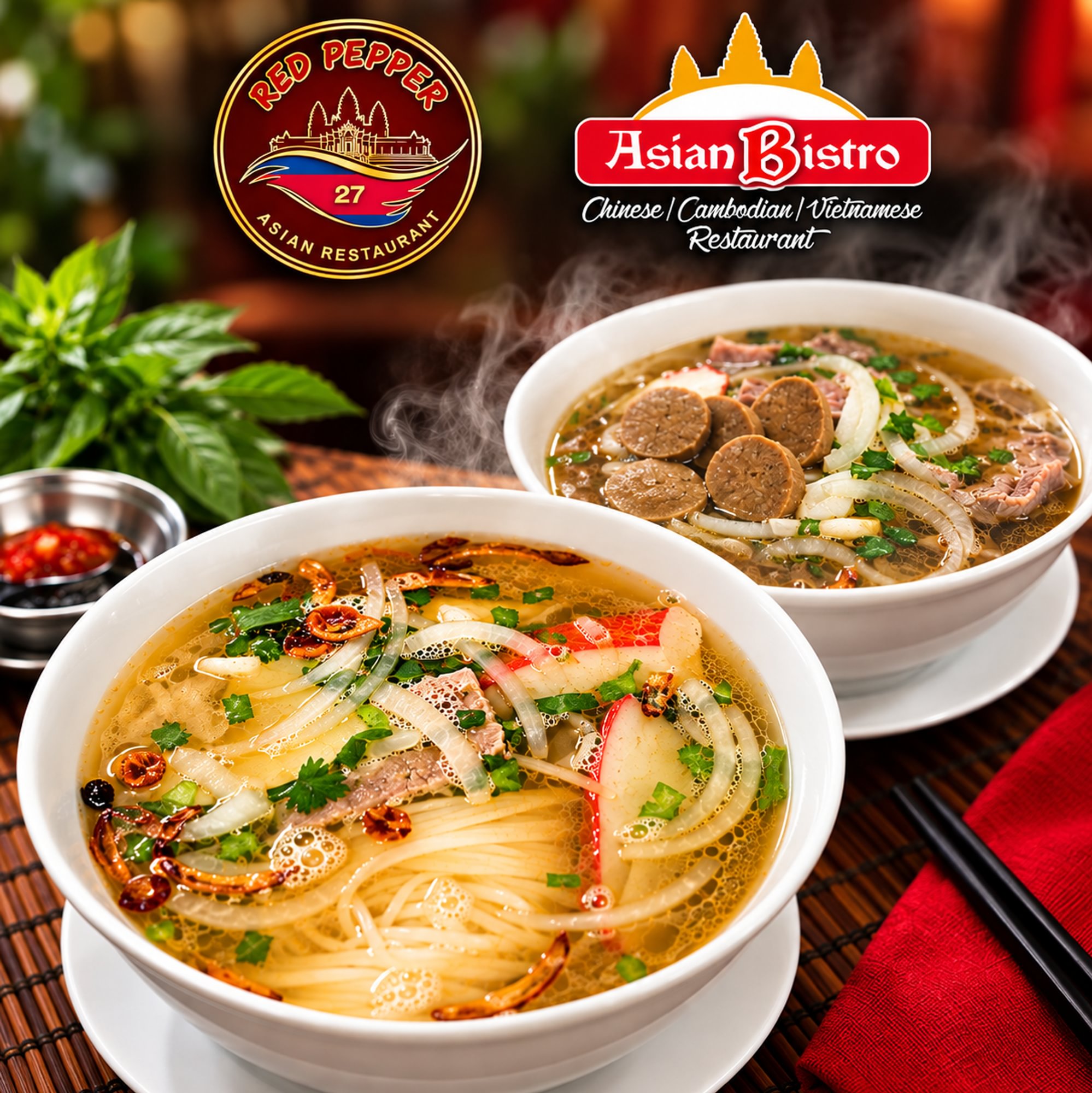 Shrimp, Crab, Pork Noodle Soup