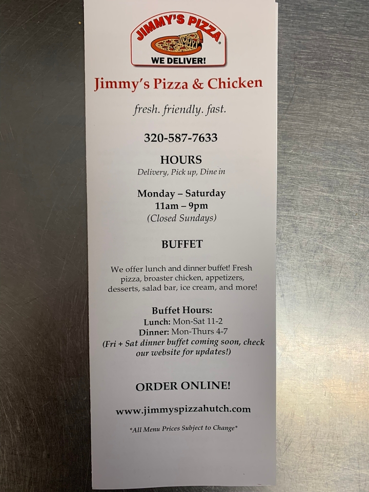 To Go Menu