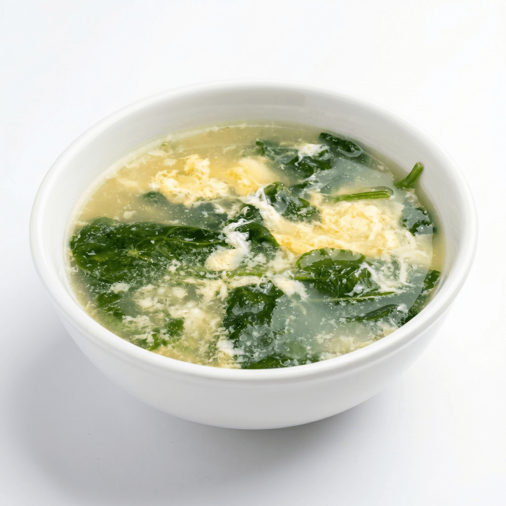 Stracciatella Romana with Spinach Soup