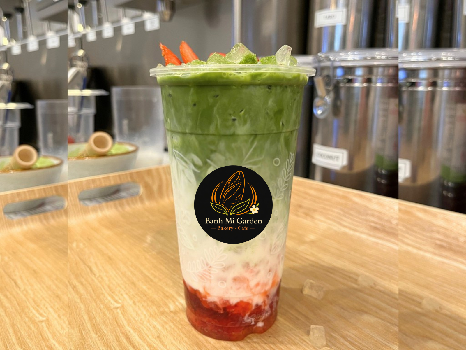 Strawberry Matcha Latte
