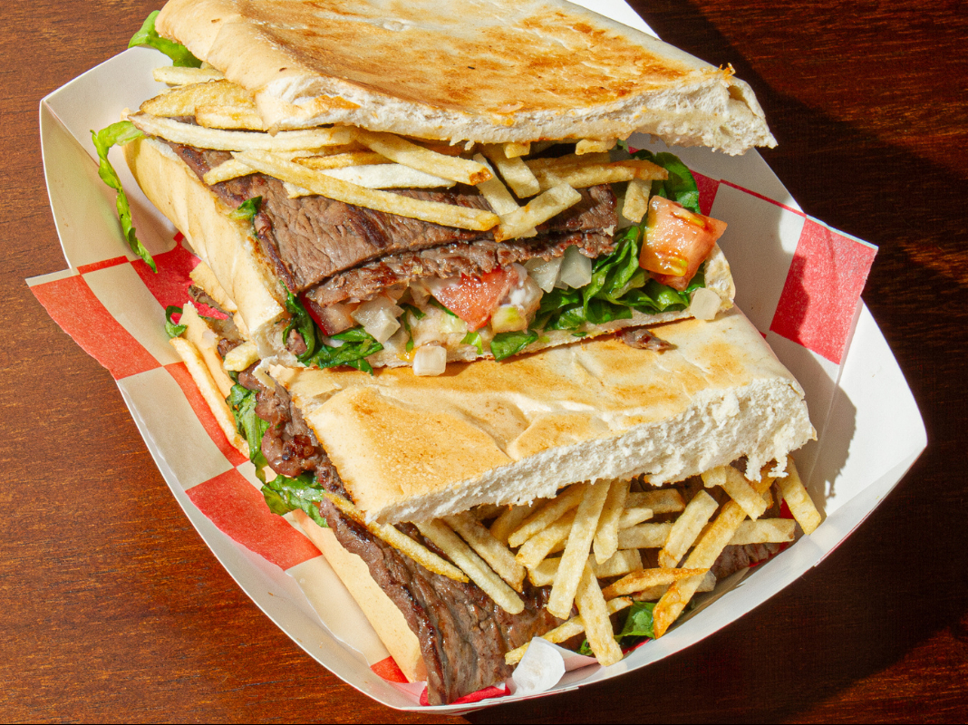 Pan con Bistec