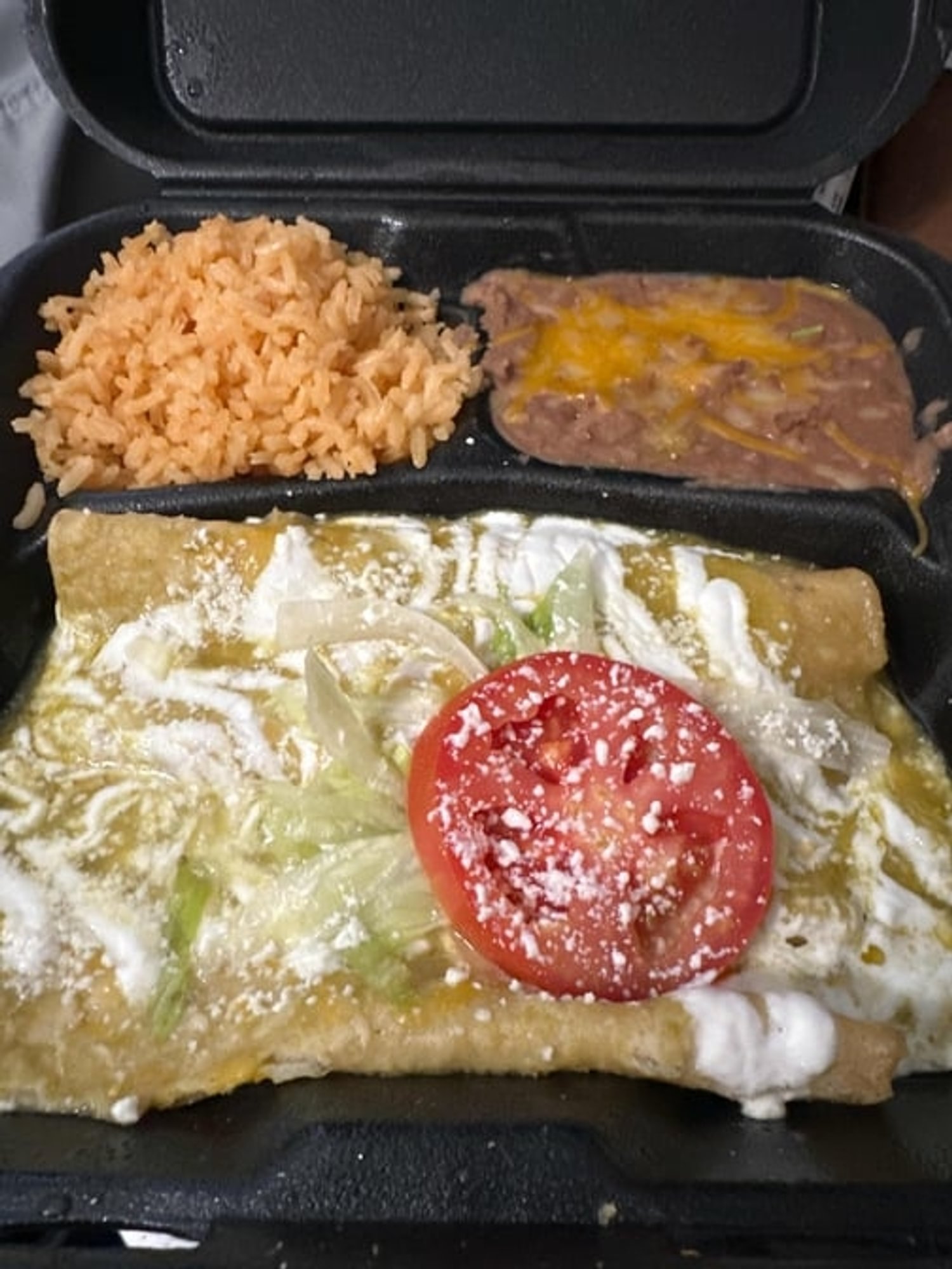 4. Two Enchiladas (Chicken & Cheese)
