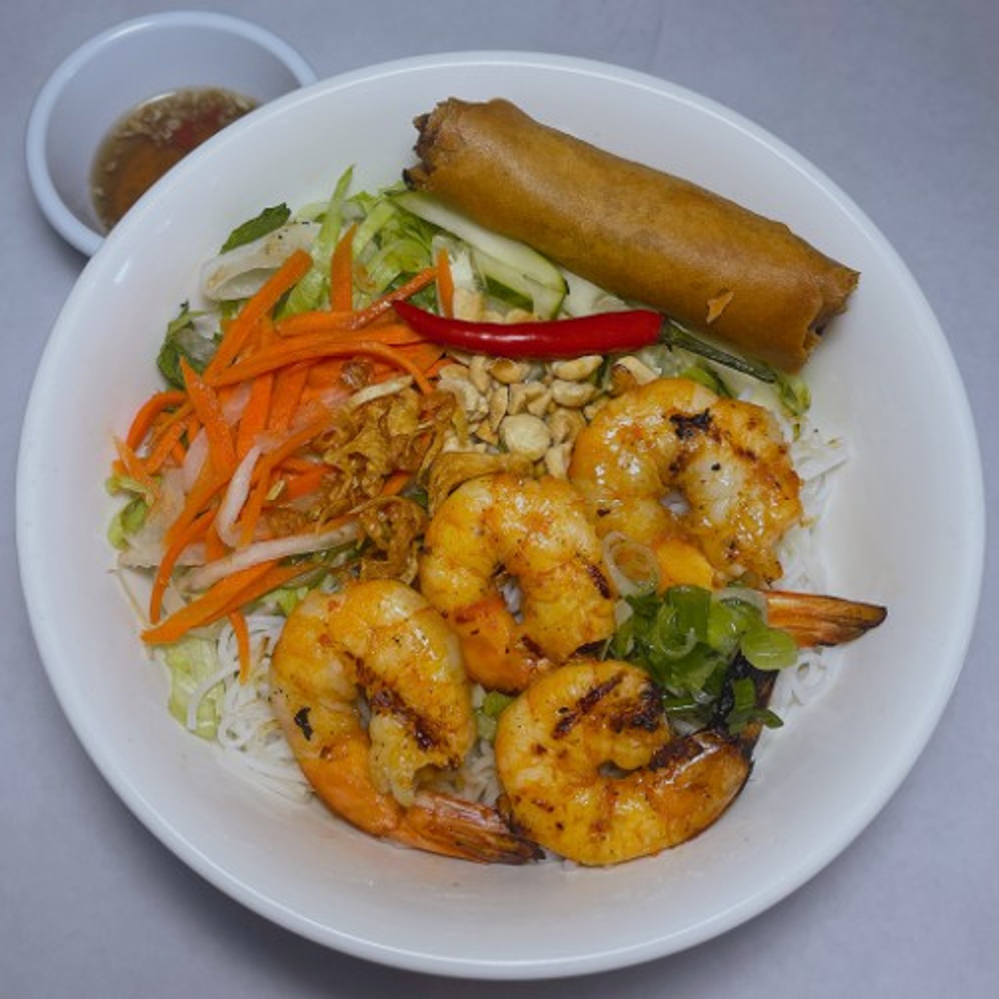Grilled Shrimps Vermicelli Bowl
