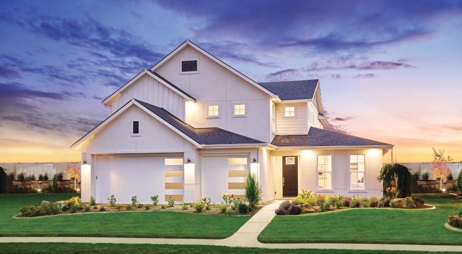 Modern Farmhouse exterior creates beautiful curb appeal