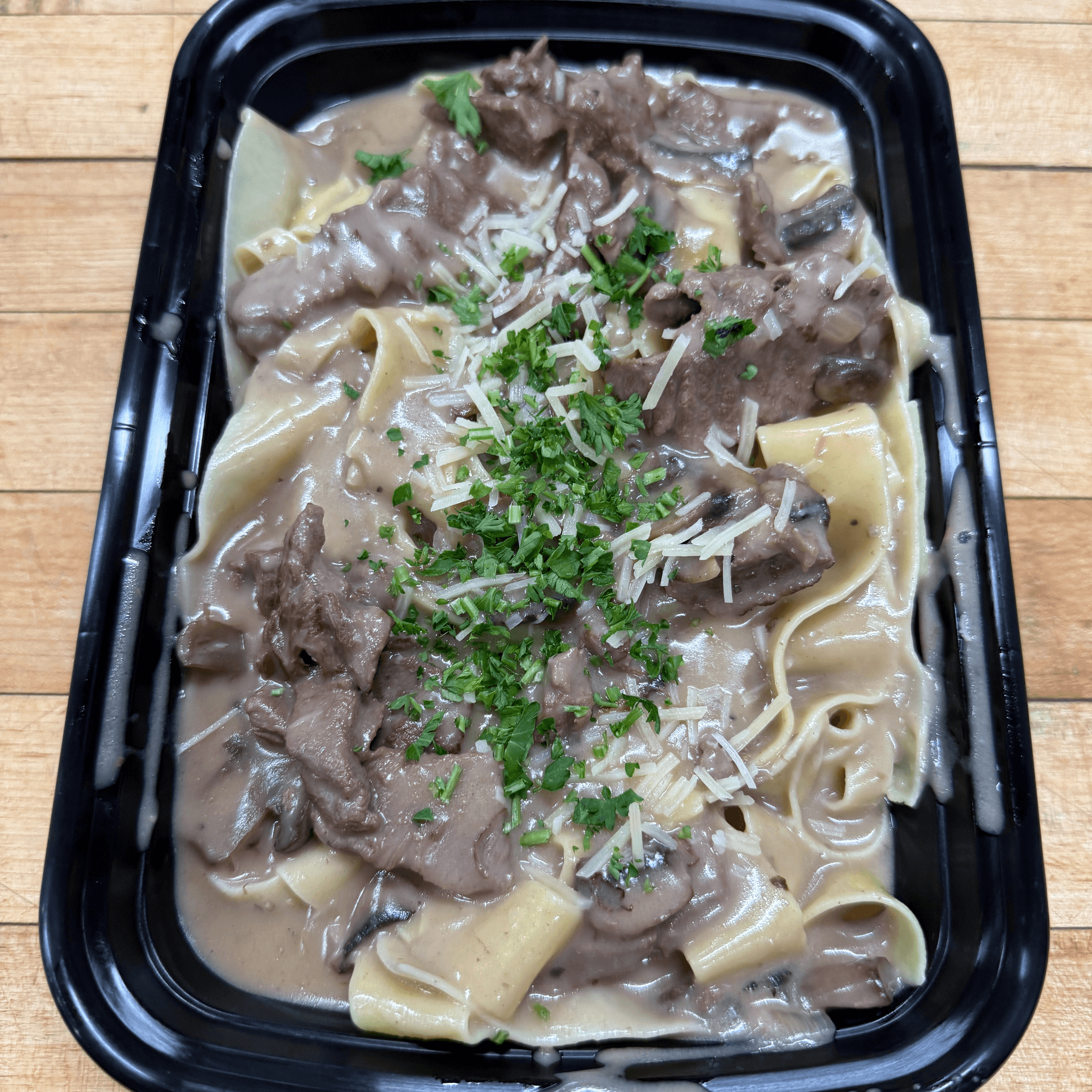 Beef stroganoff