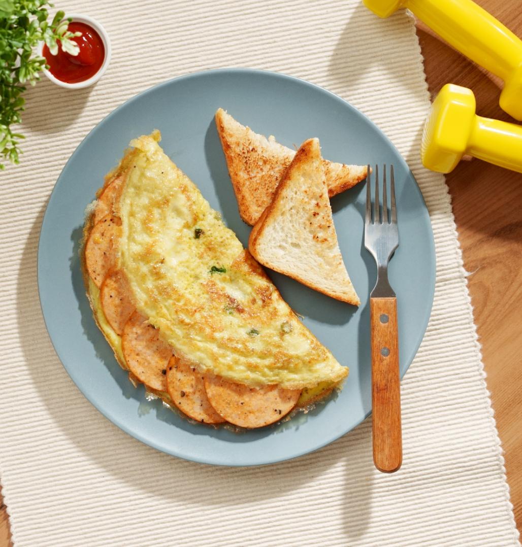 Salami Omelette