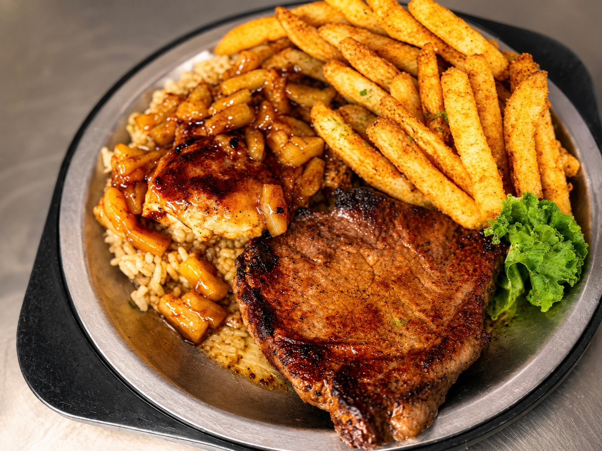 8oz Sirloin & 6oz Chicken