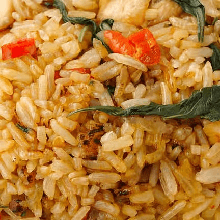 Spicy Basil Fried Rice Minced Chicken