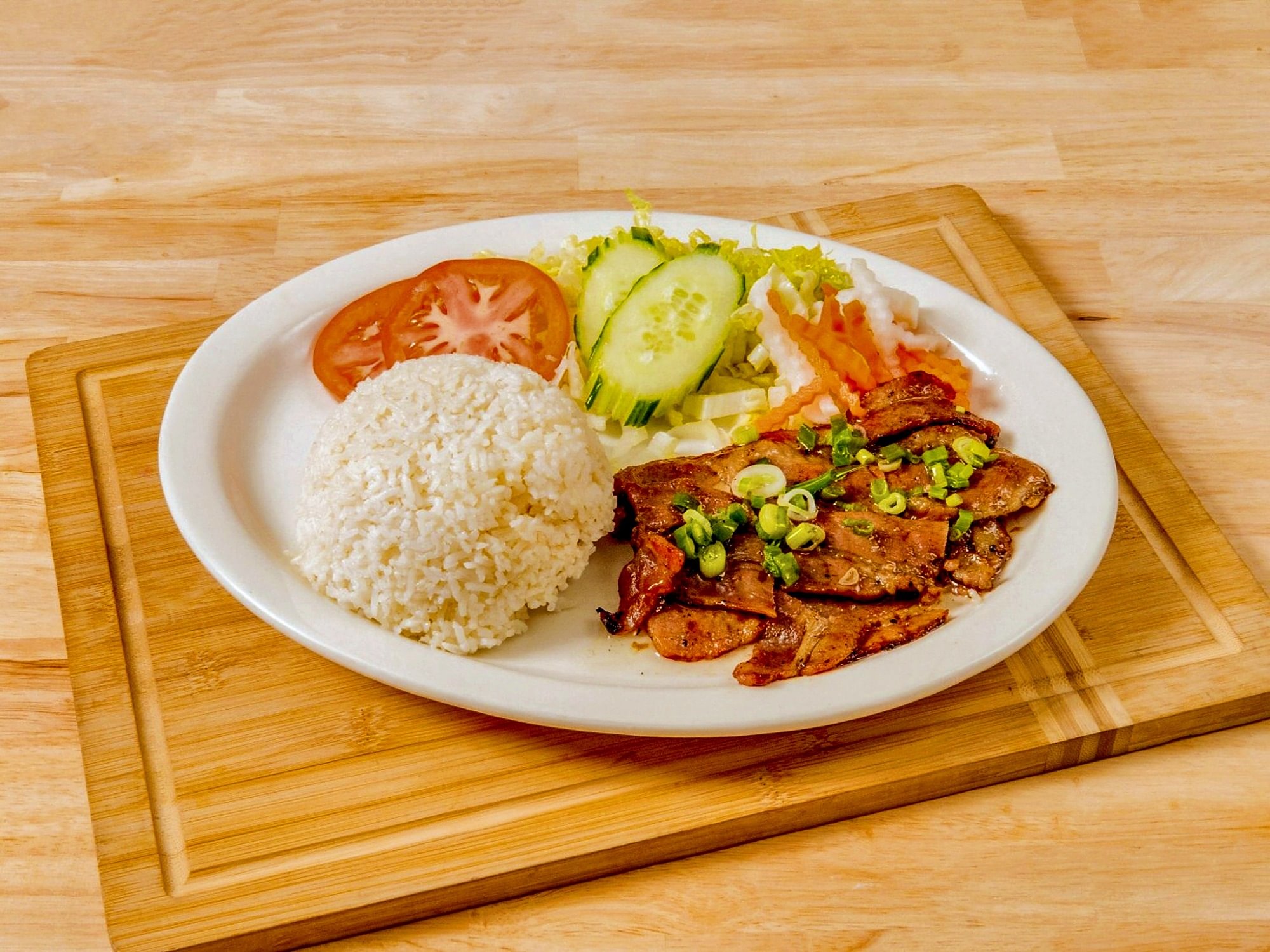 Grilled Pork With Rice