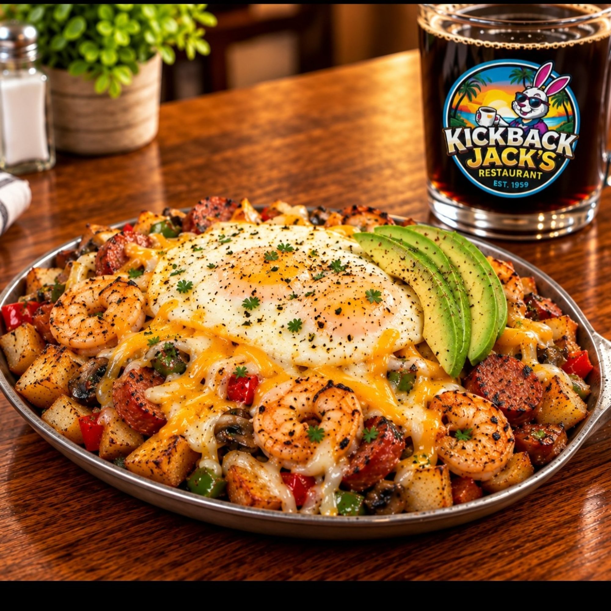 Baja Shrimp & Chicken Apple Sausage Skillet