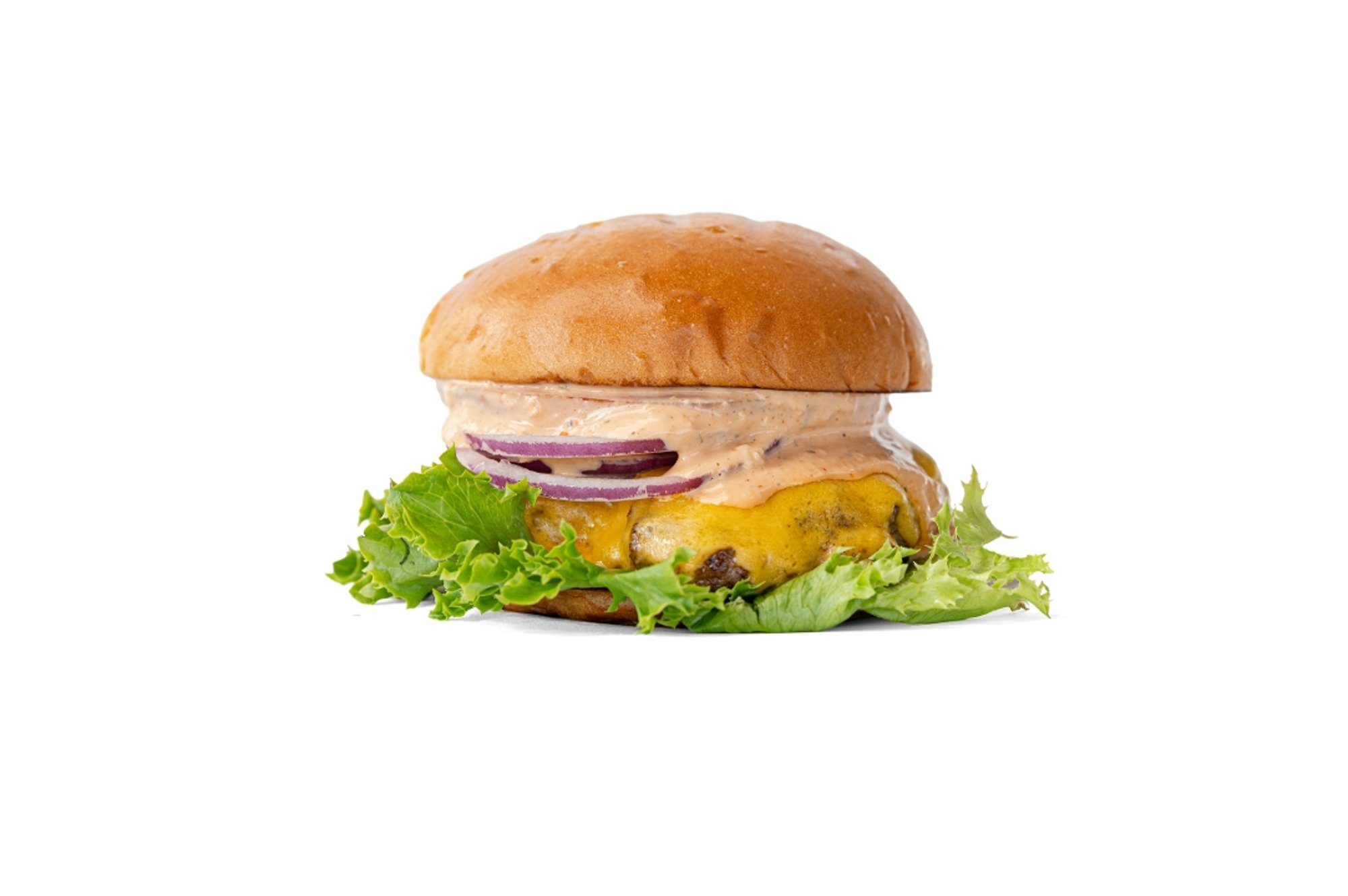 Pub Style Burger with Seasoned Fries