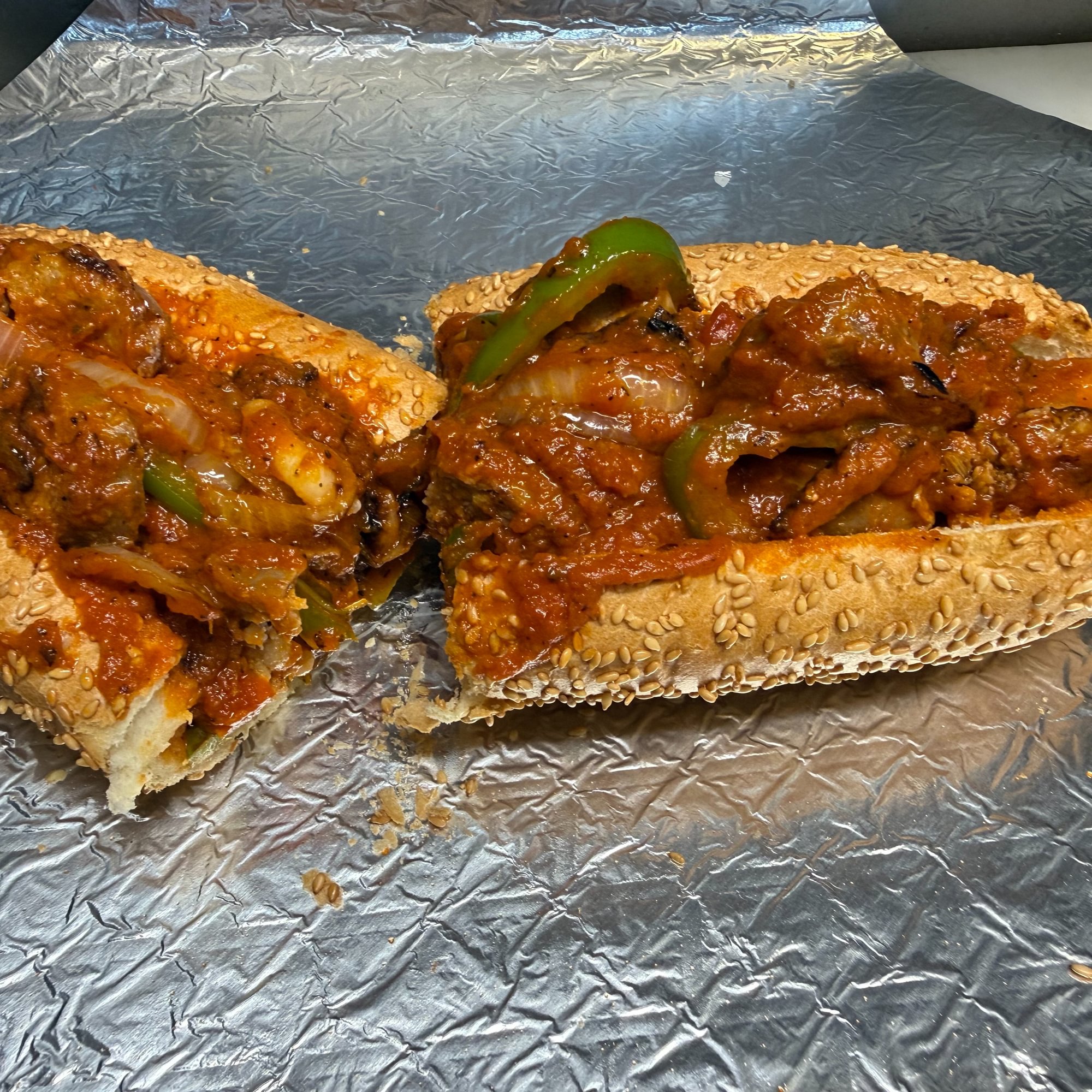 Sausage, Pepper & Onion Sandwich
