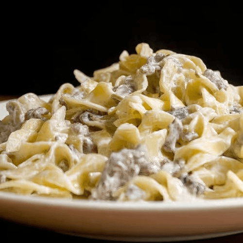 Alfredo Pasta Steak