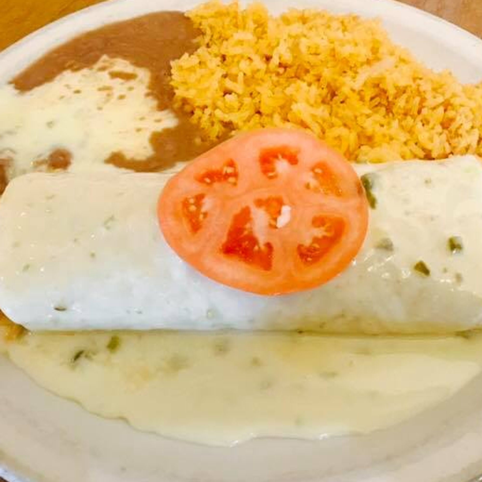 Burrito with Rice and Bean