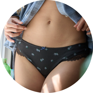 woman wearing underwear