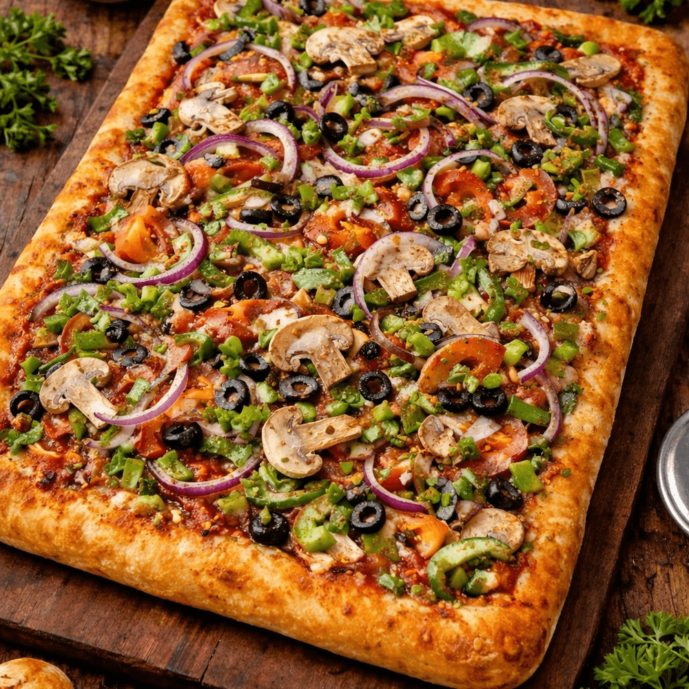Sicilian Veggie-Lovers Pizza