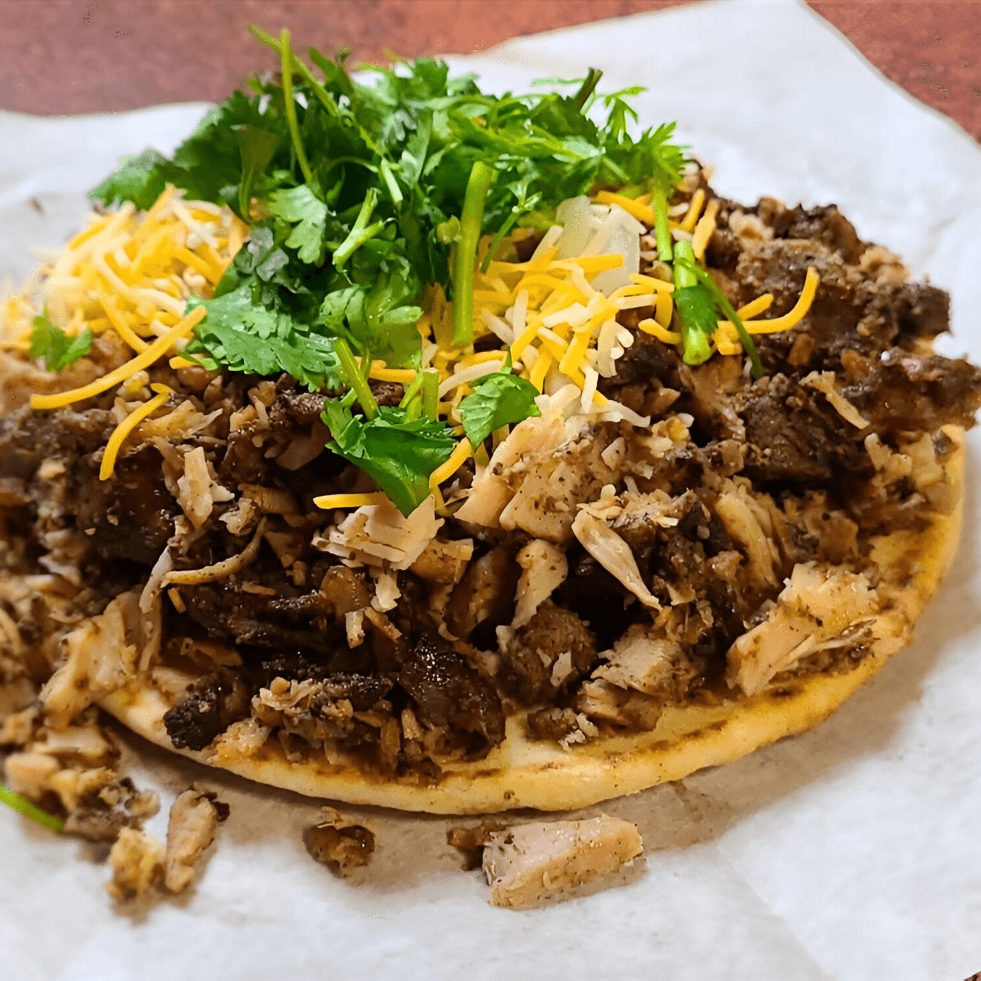 Jerk Chicken Pita Taco