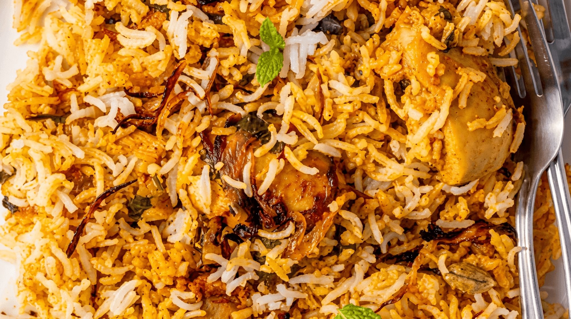 Hyderabadi Boneless Chicken Dum Biryani