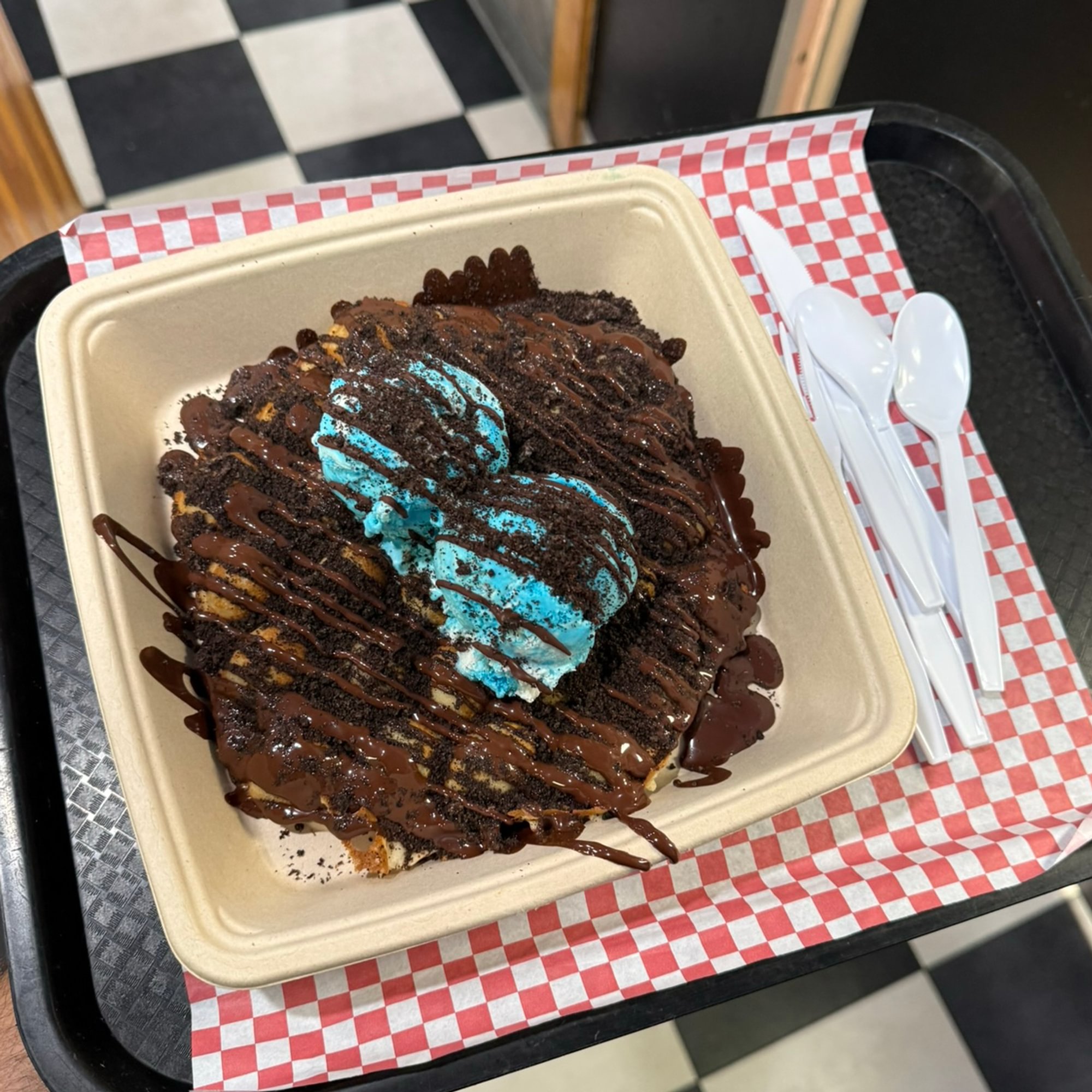Oreo Bubble Waffle