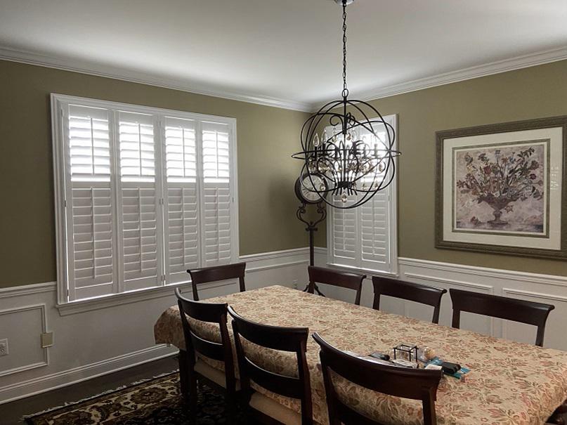 Beautiful window treatments call for flawless installation, and our expert team is ready for any job! The Plantation Shutters in this Washington, NJ dining room are just another example of a job well done.  BudgetBlindsPhillipsburg  PlantationShutters  WashingtonNJ  FreeConsultation  WIndowWednesday