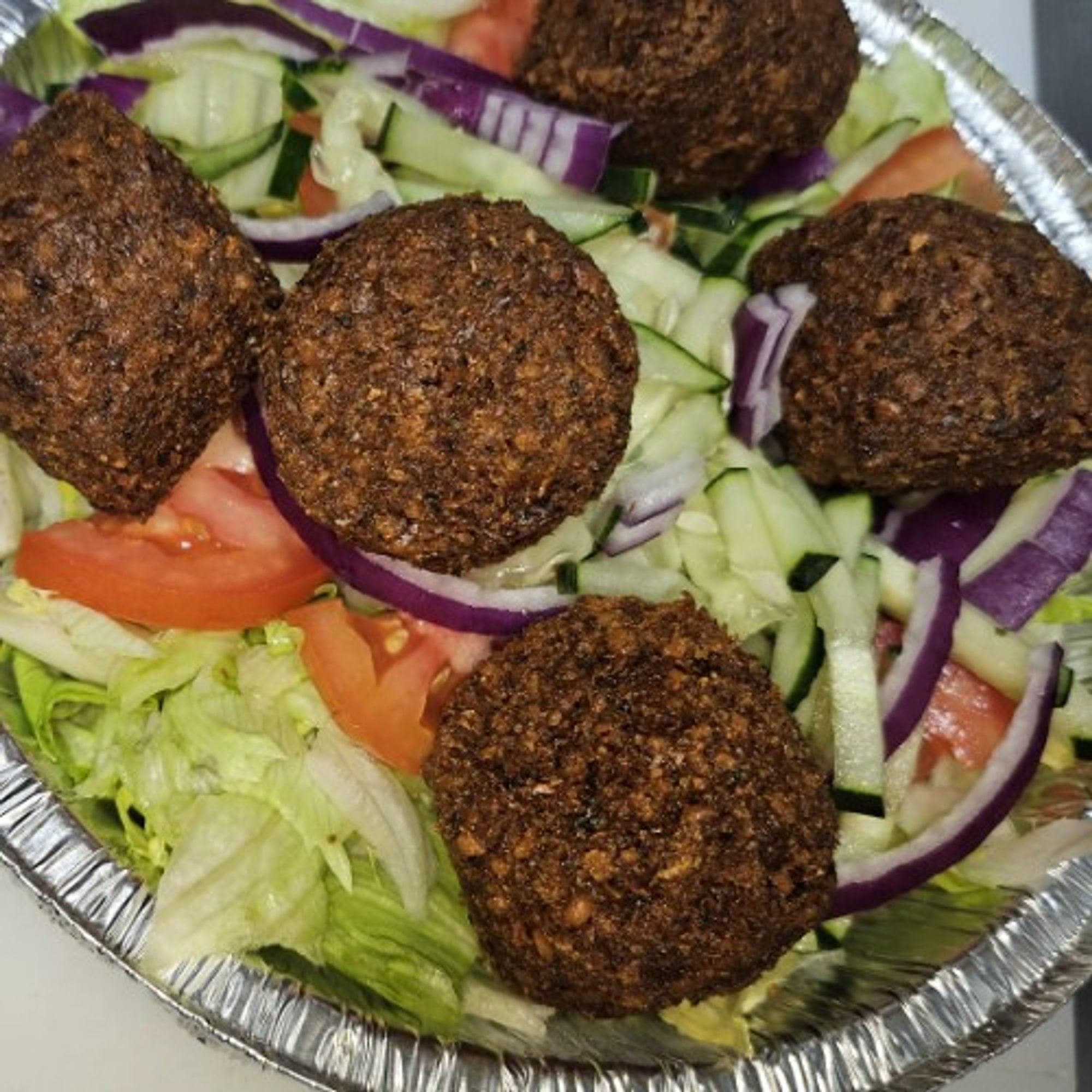 Falafel Over Salad