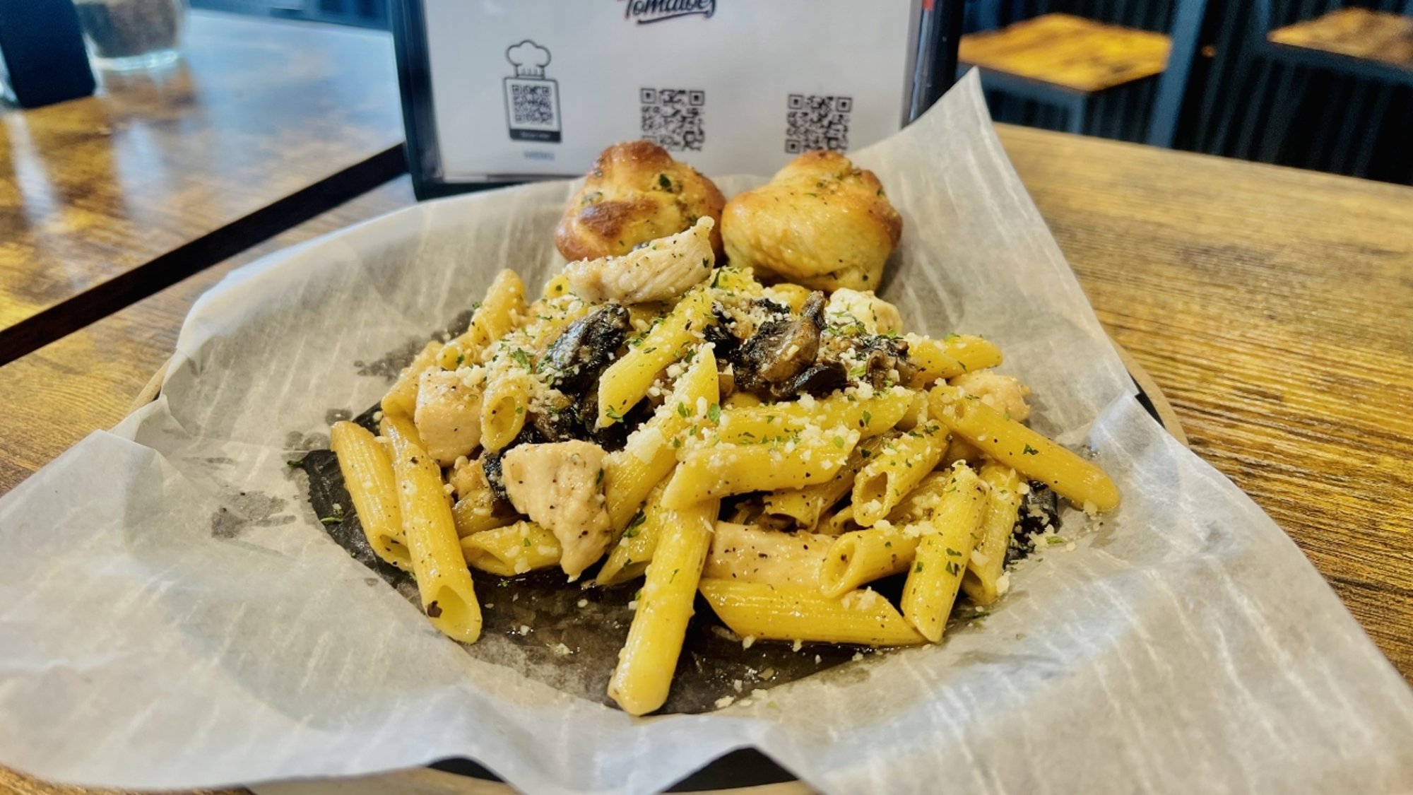 Chicken Marsala + Ziti