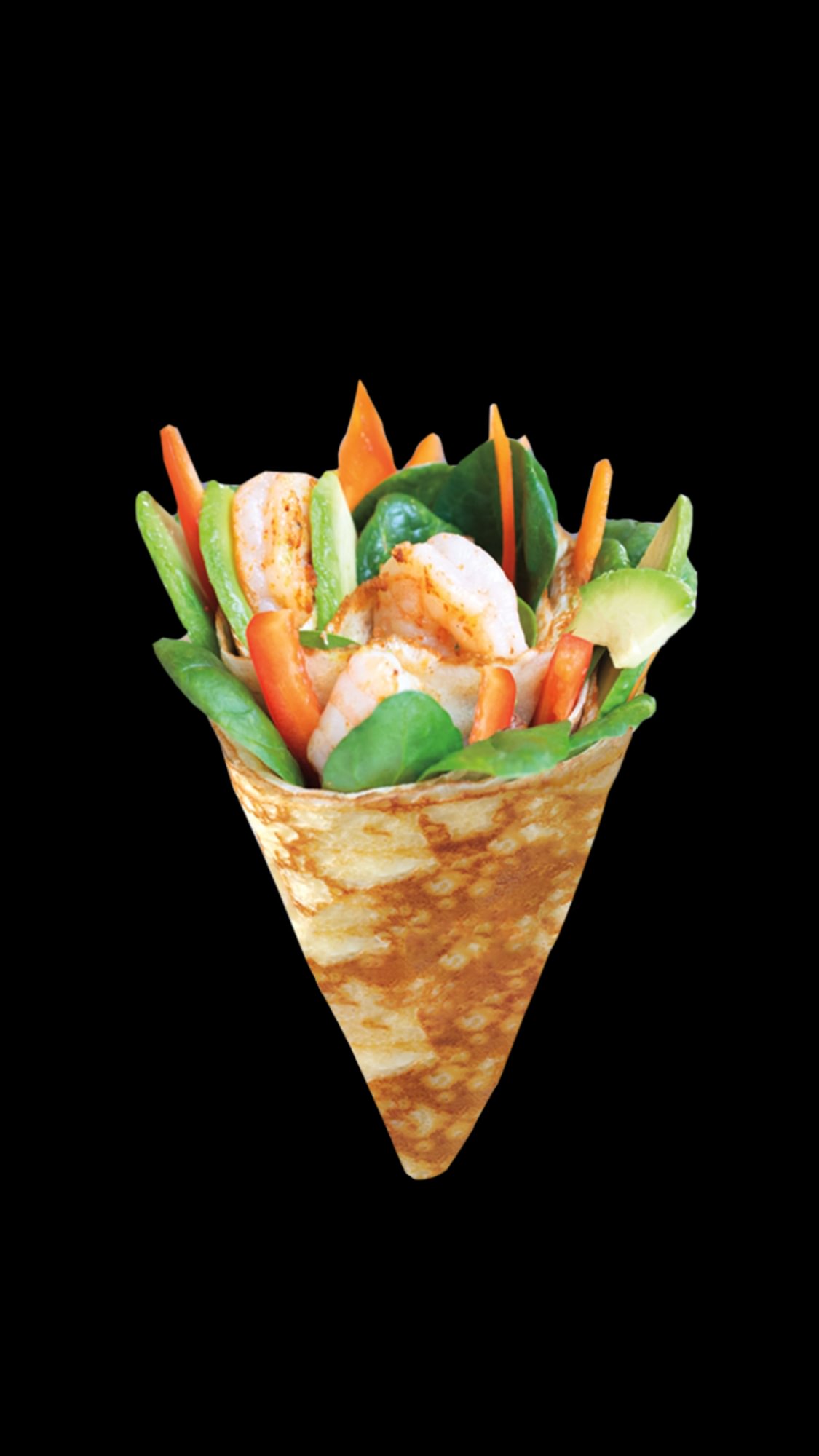 Shrimp Avocado Crêpe