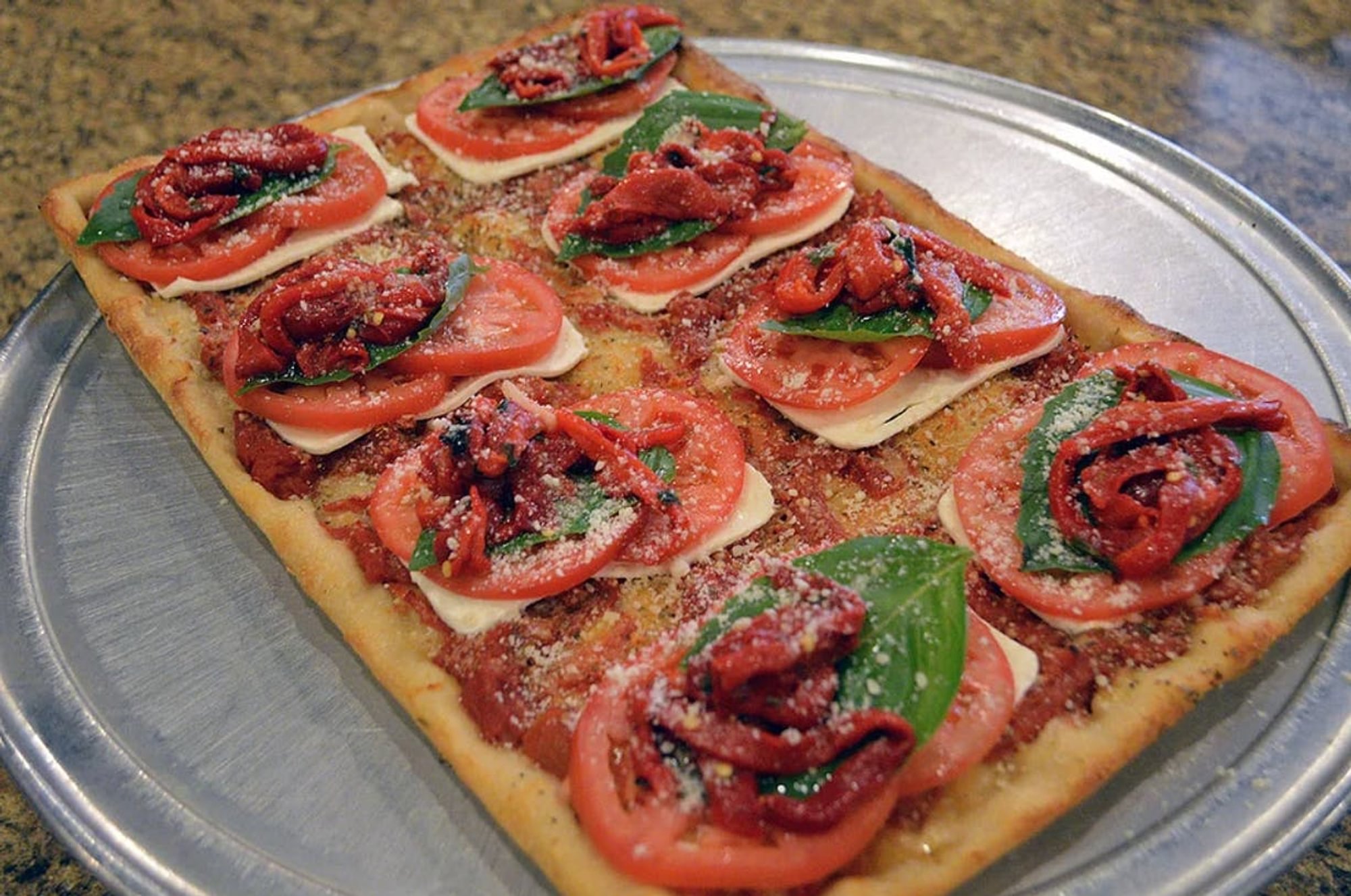 Eggplant Crispino Square Pizza