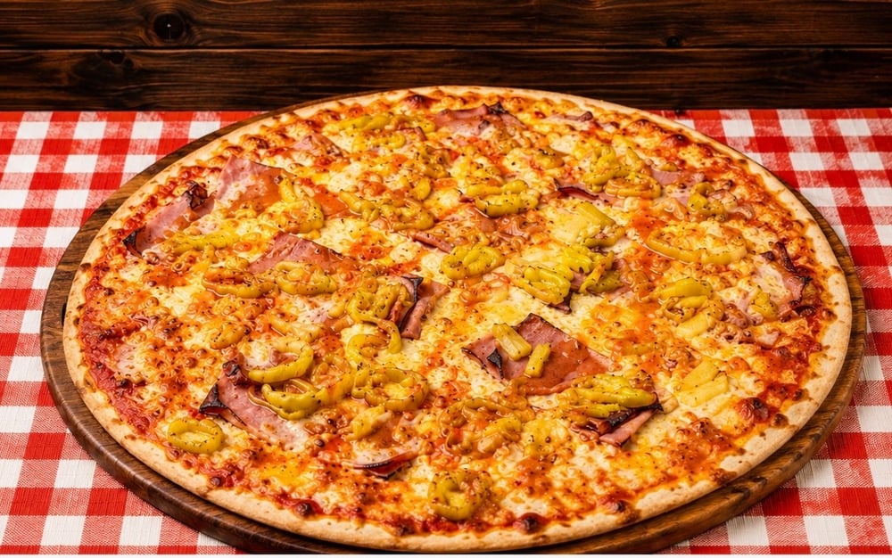 Lg Fiery Hawaiian Pizza 14 (Italian Style)