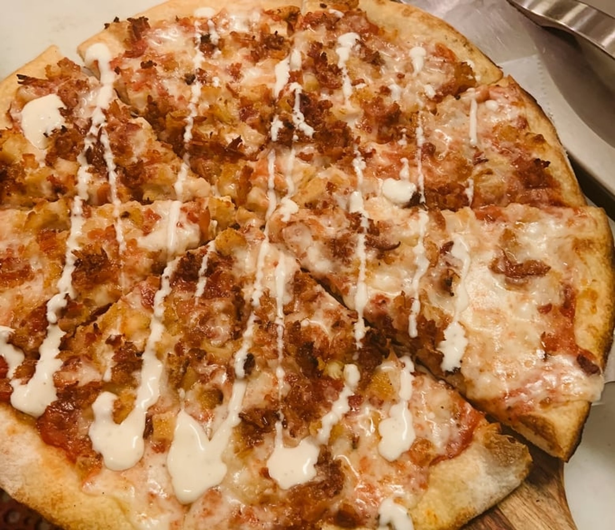Chicken Bacon Ranch Pizza