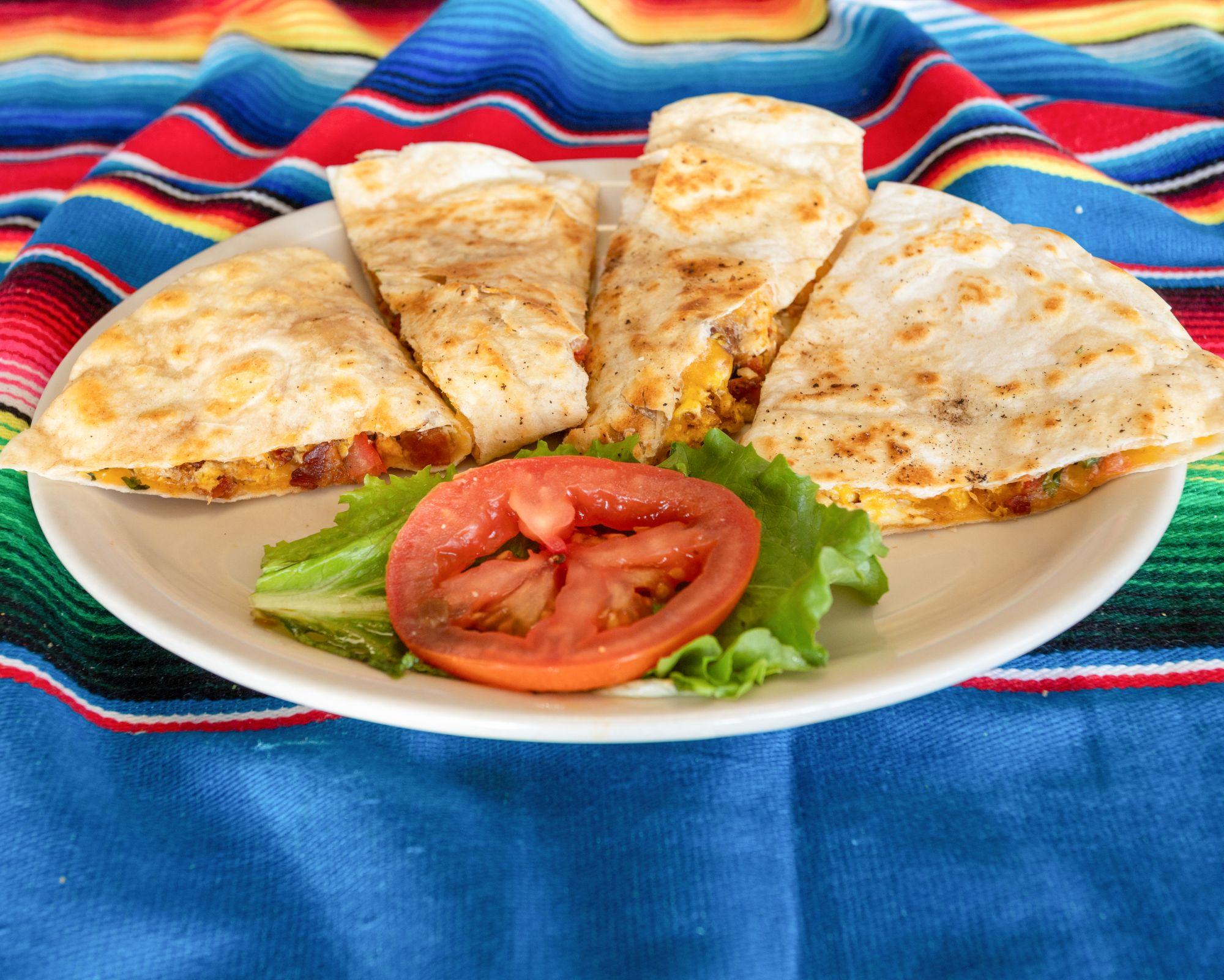 Half Veggie Quesadilla